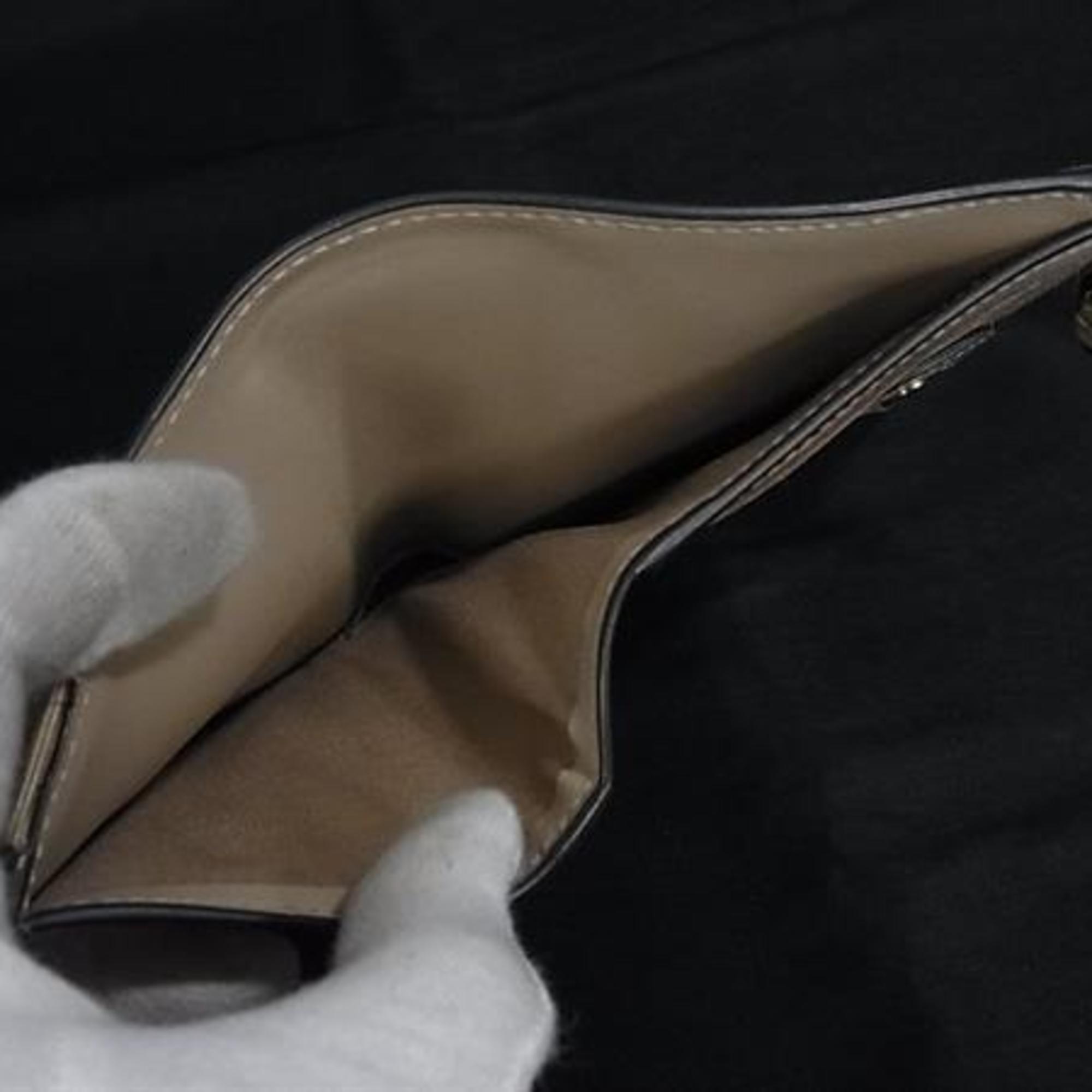 Salvatore Ferragamo Beige Leather Wallet (Bi-Fold) (Pre-Owned)