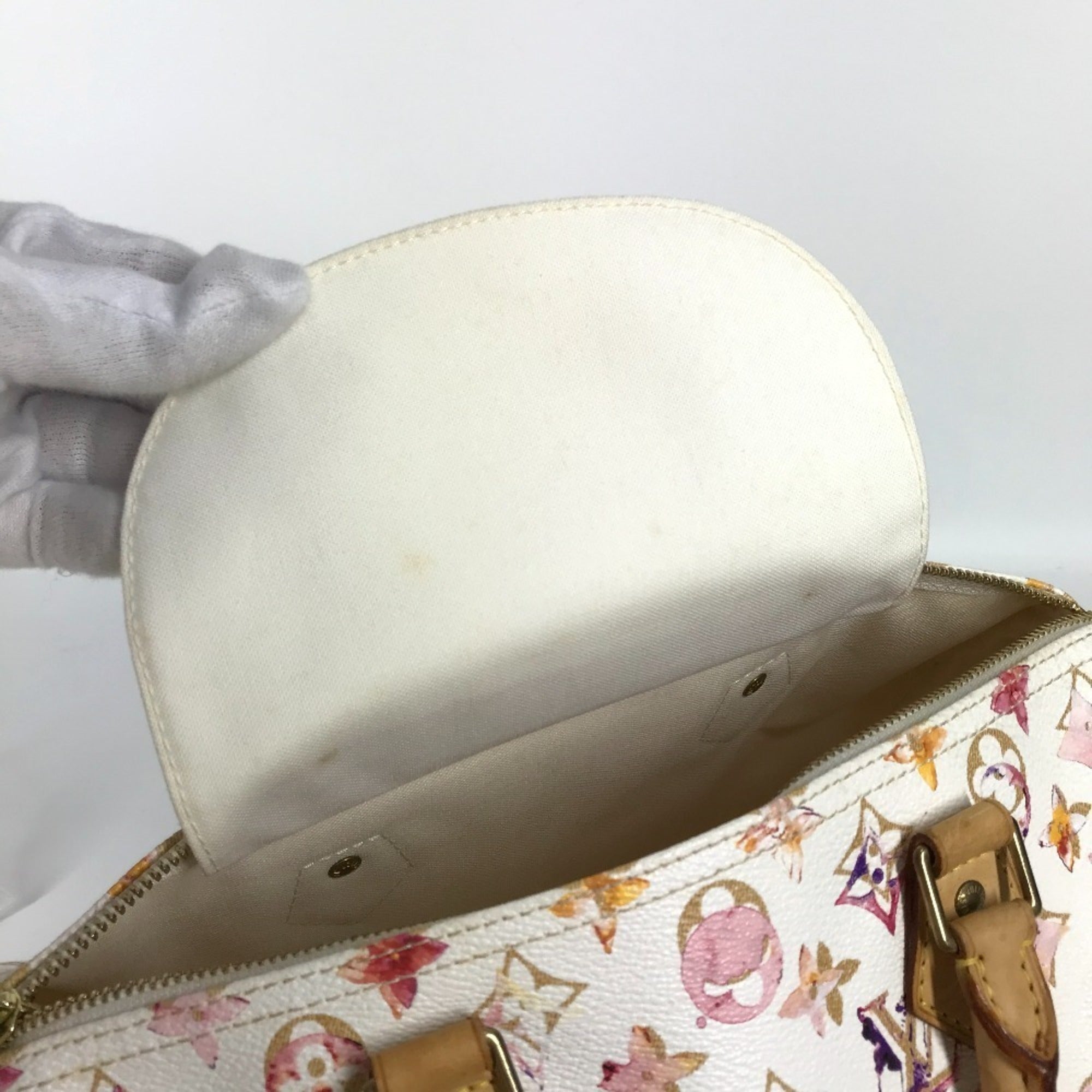 Louis Vuitton Monogram Watercolor Pink White Boston Bag Handbag (Pre-Owned)