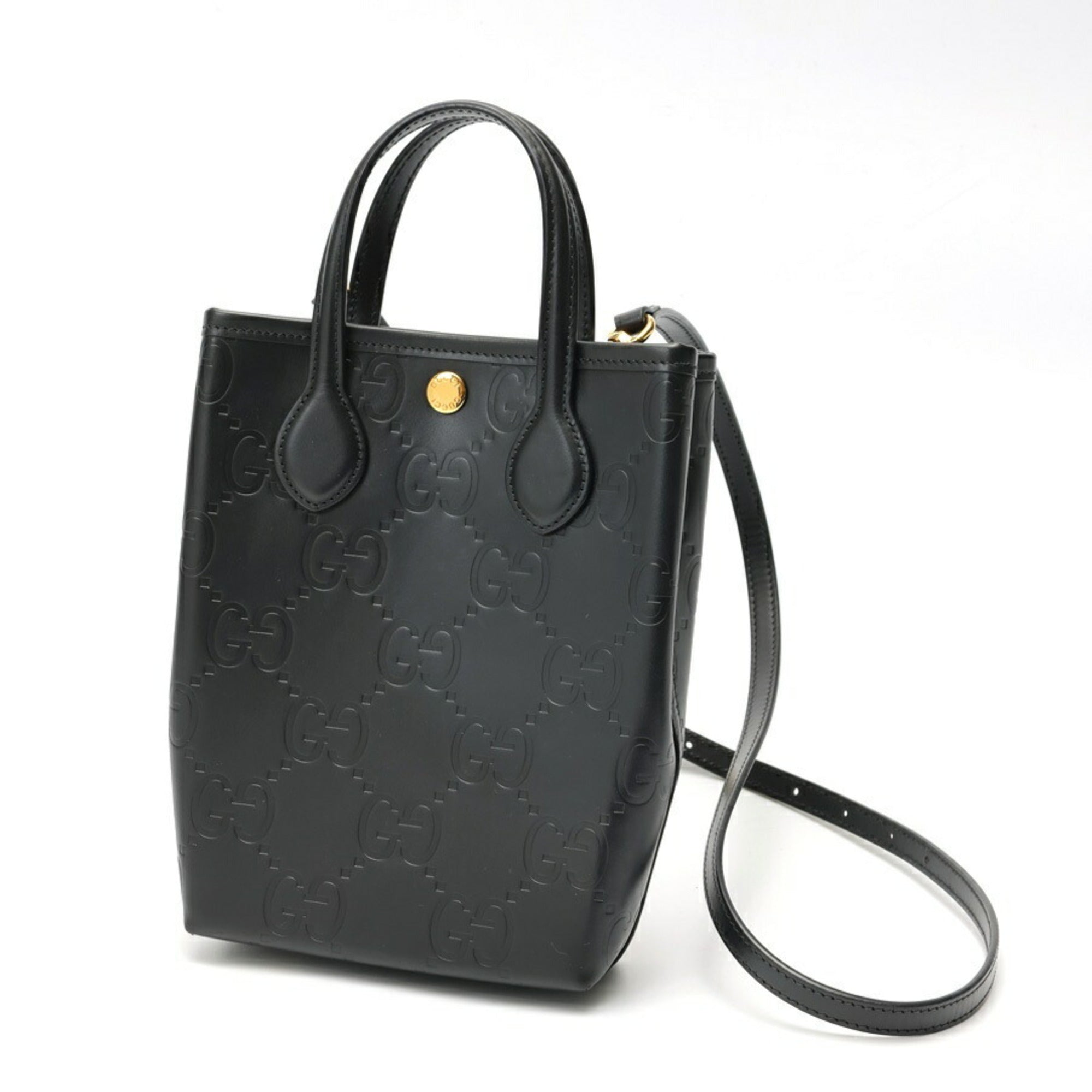 Gucci Black Leather Shoulder Bag (Pre-Owned)