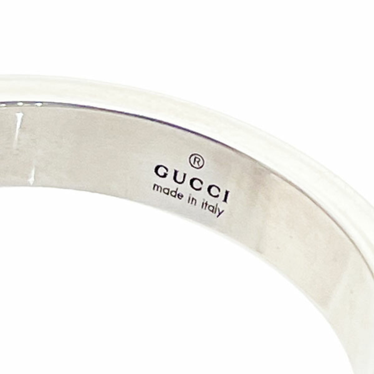 Gucci Silver Sterling Silver 925 Band Ring (Pre-Owned)