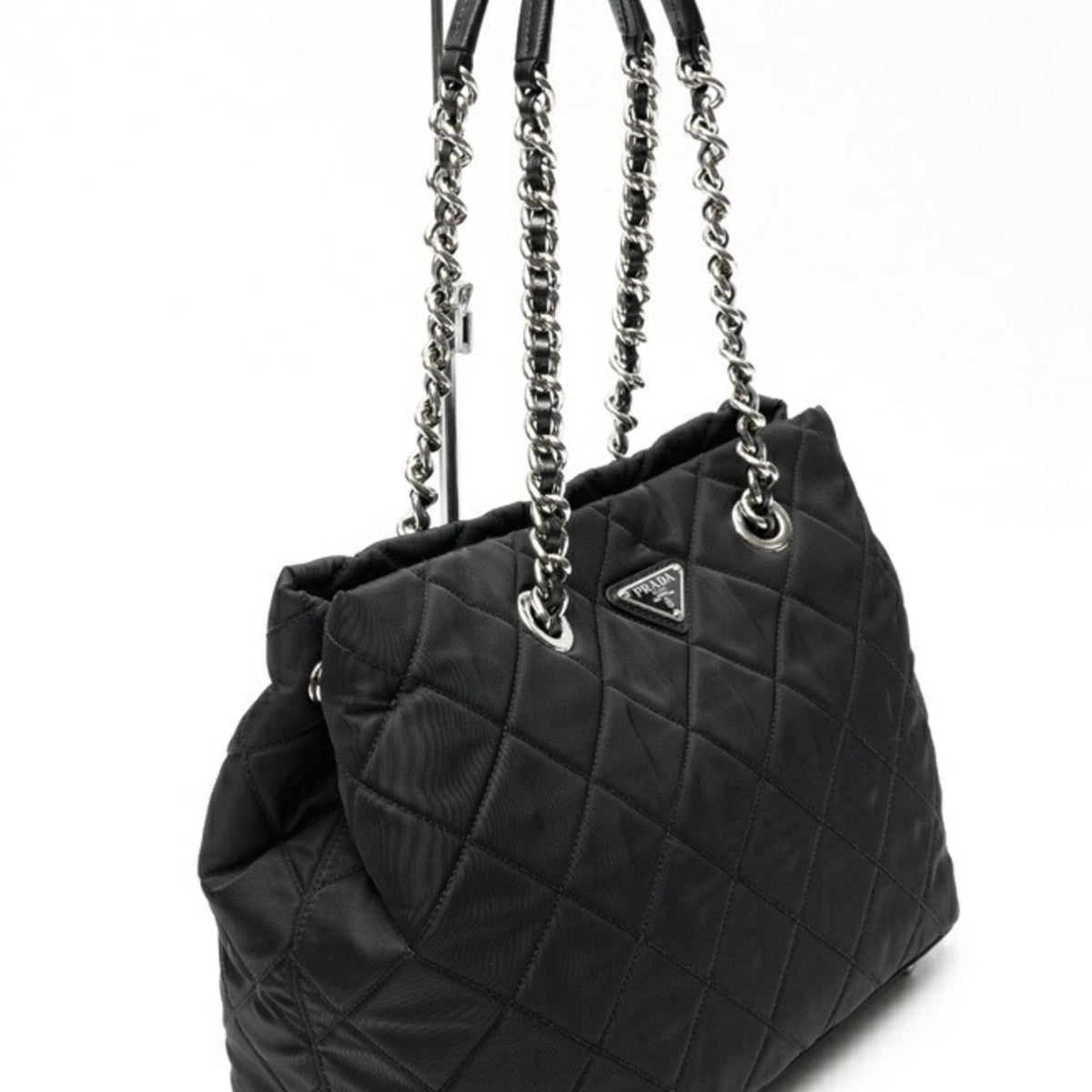 Prada Black Nylon Tote Bag (Pre-Owned)