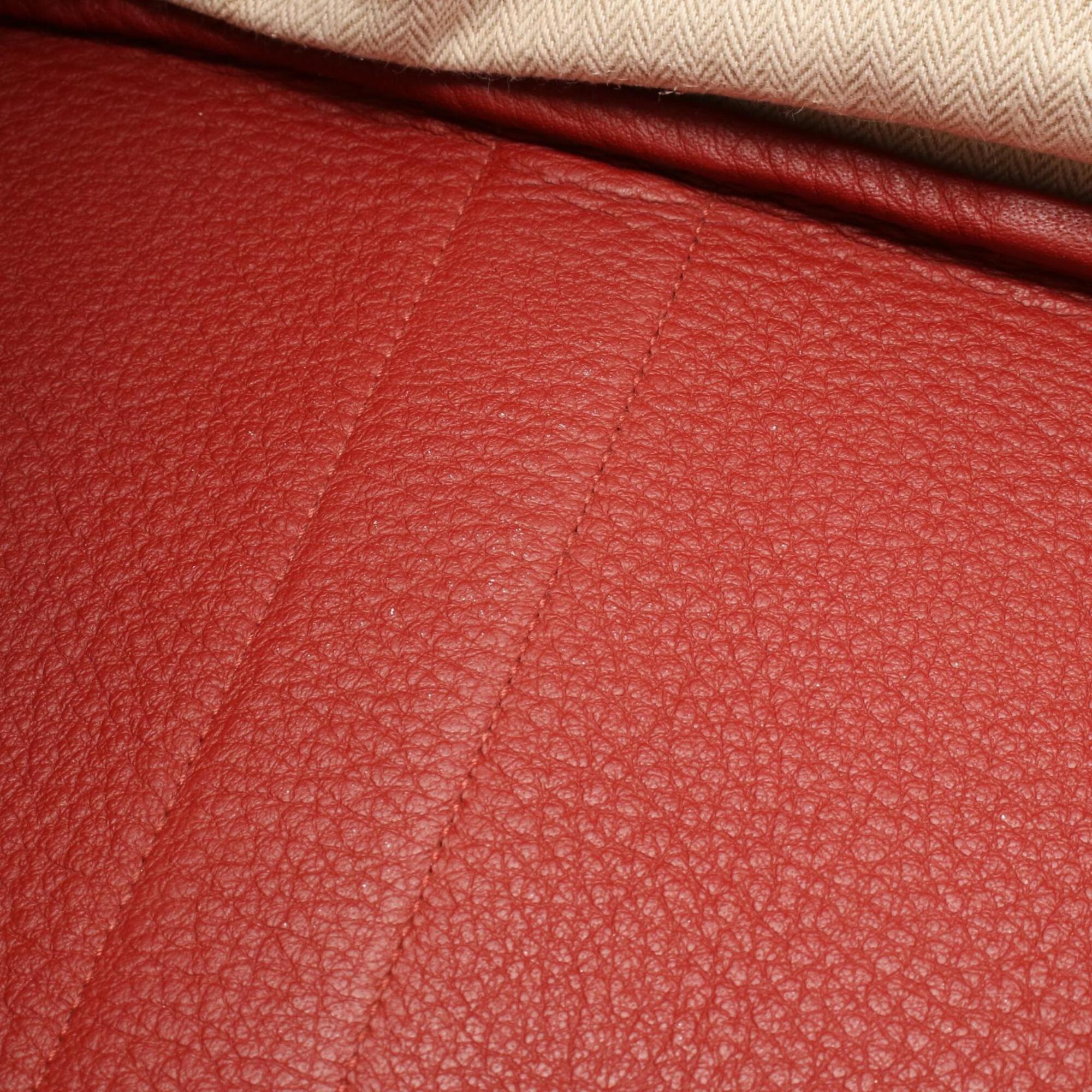 Hermes Red Color Negonda Leather Handbag Tote Bag (Pre-Owned)