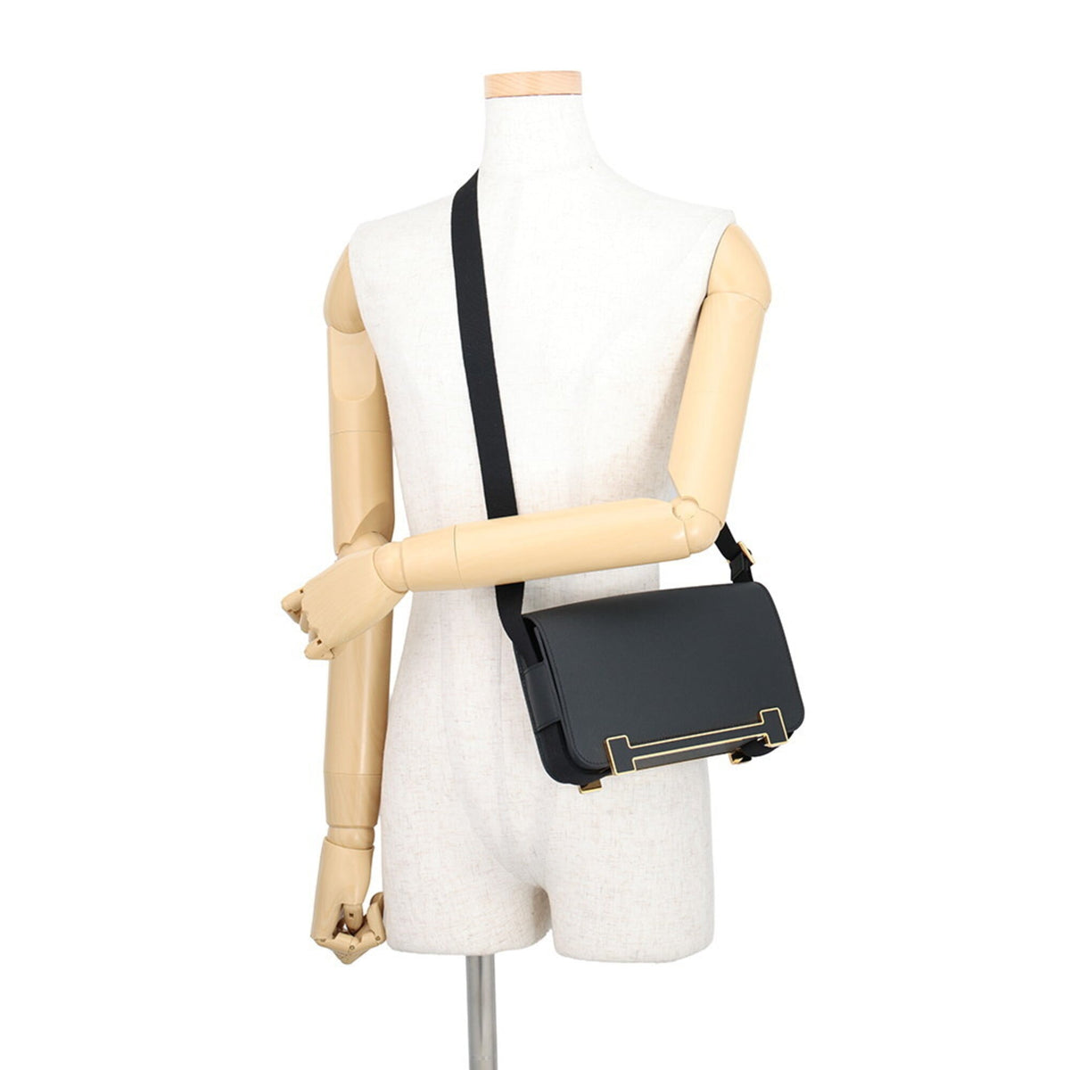 Hermes Black Epsom Leather Shoulder Bag (Pre-Owned)
