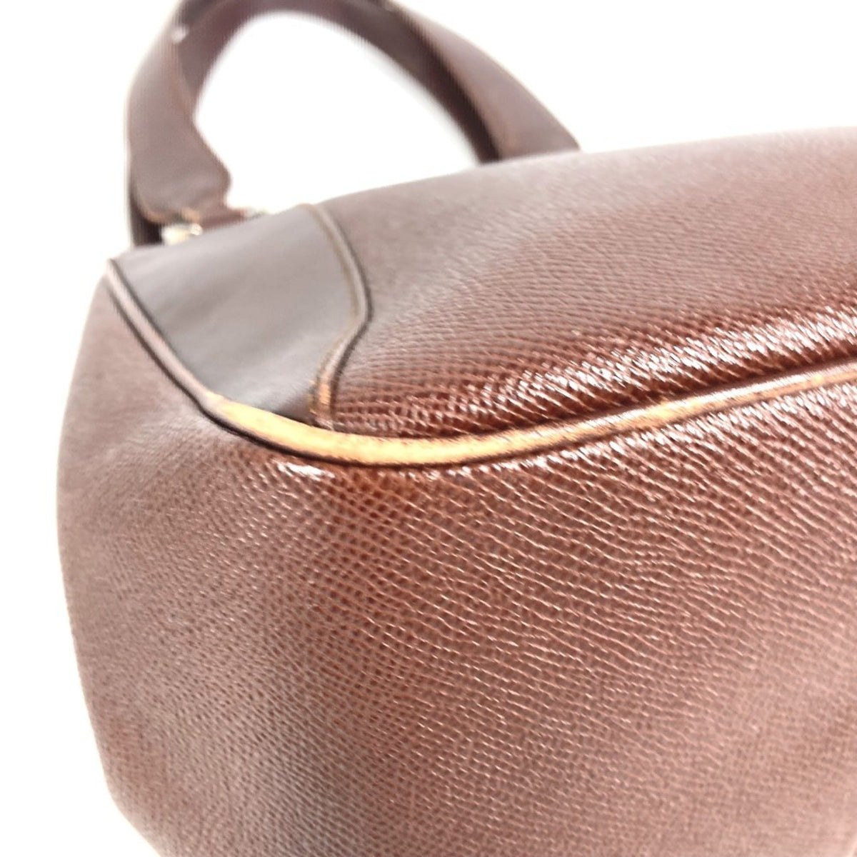 Bvlgari Leather Handbag Shoulder Bag (Pre-Owned)