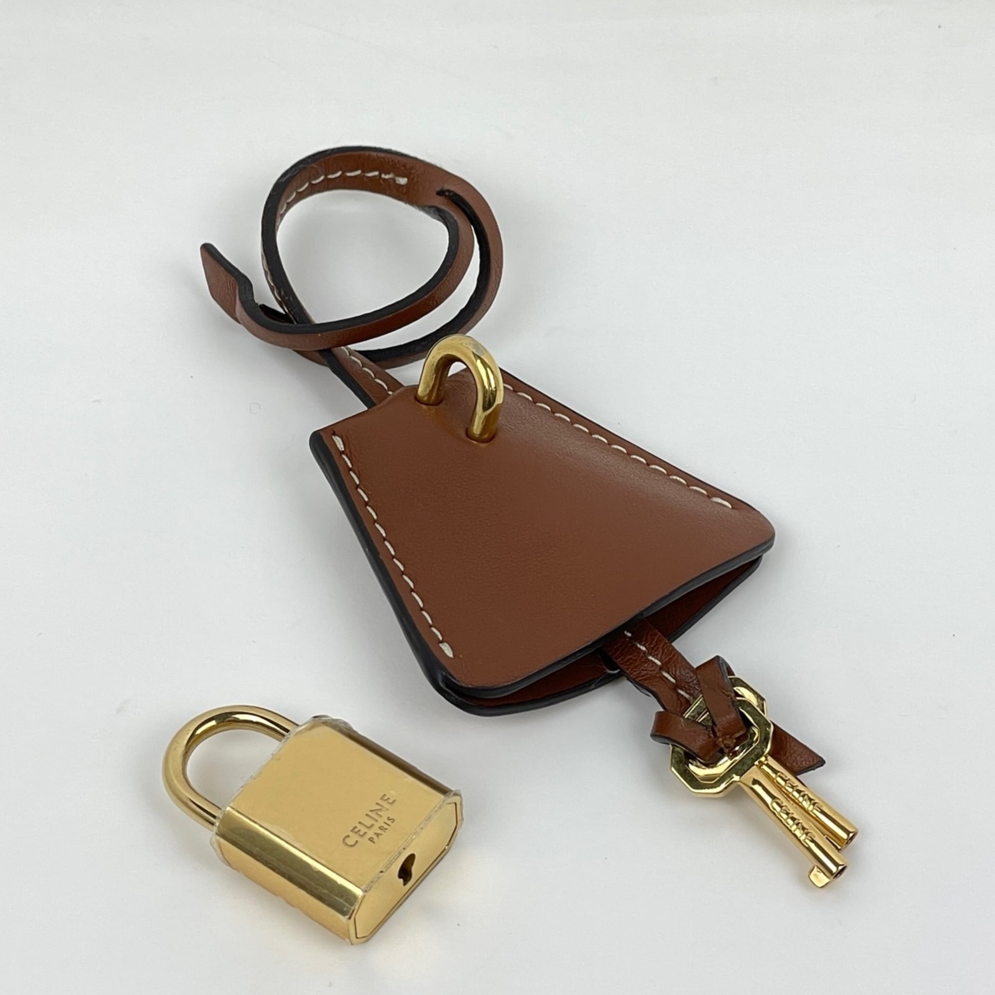 Celine Cabas Brown Leather Tote Bag (Pre-Owned)