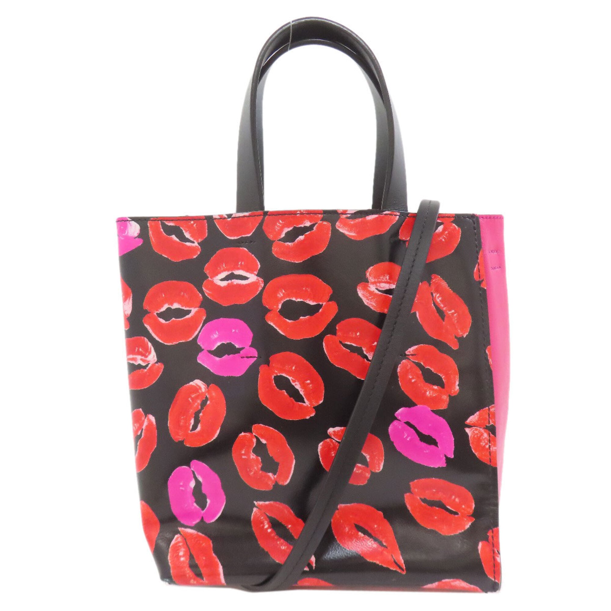 Marni Black Pink Leather Handbag (Pre-Owned)
