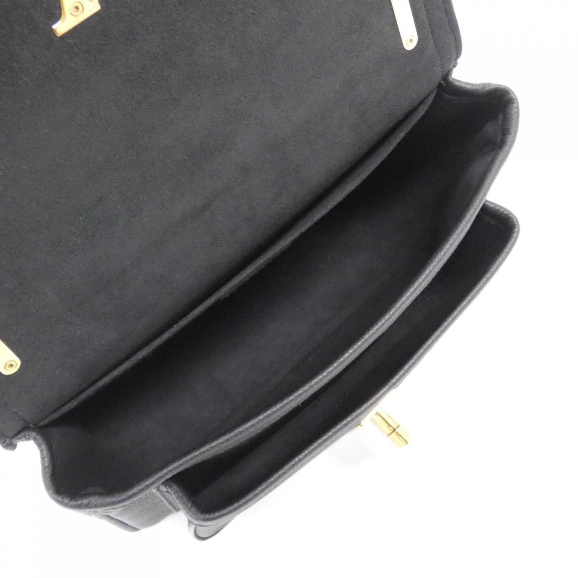 Louis Vuitton Black Leather Shoulder Bag (Pre-Owned)