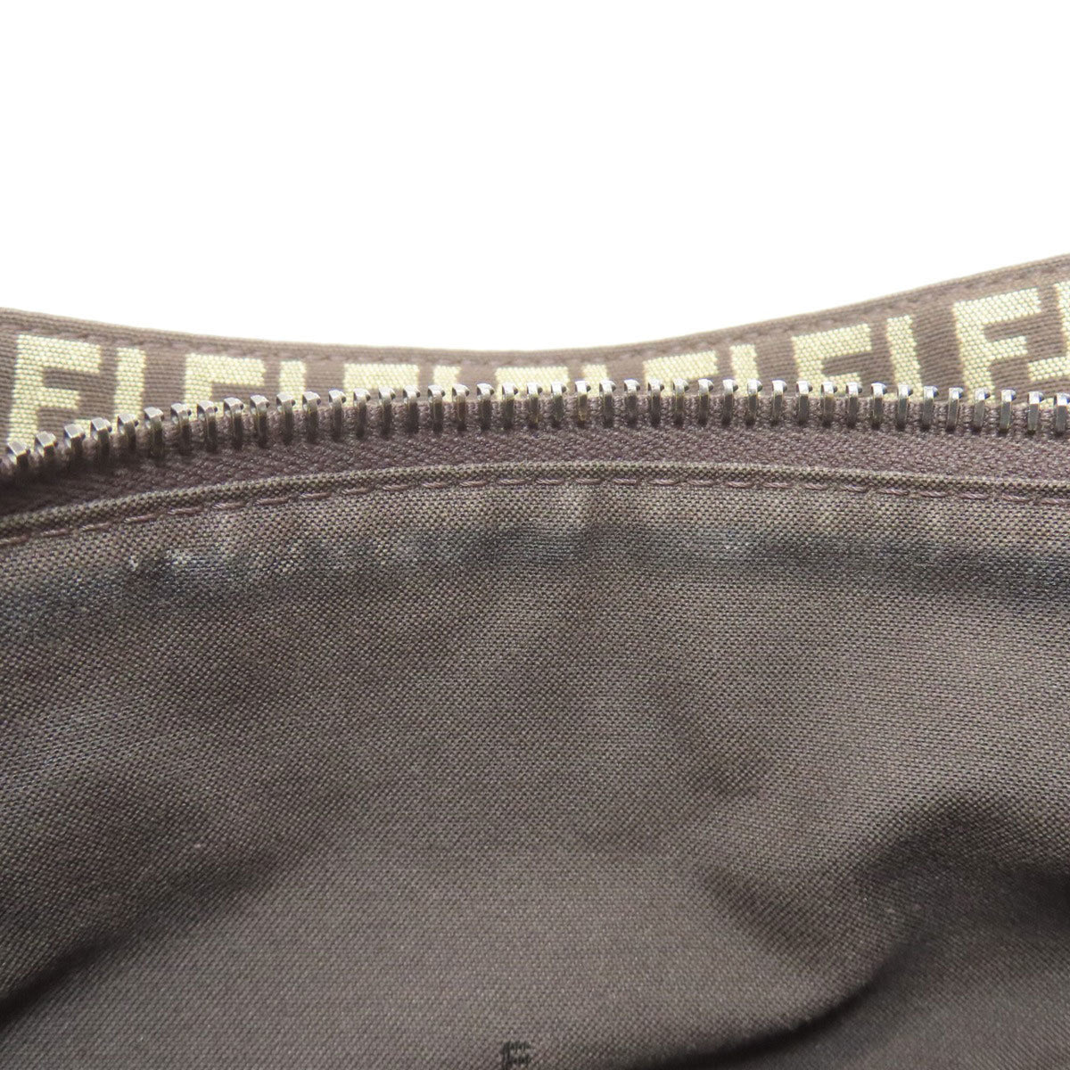 Fendi Brown Canvas Handbag (Pre-Owned)