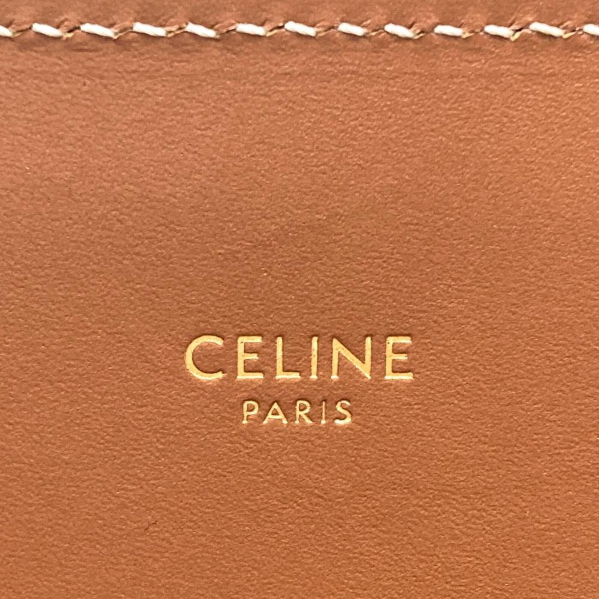 Celine Brown Cotton Leather Tote Bag (Pre-Owned)