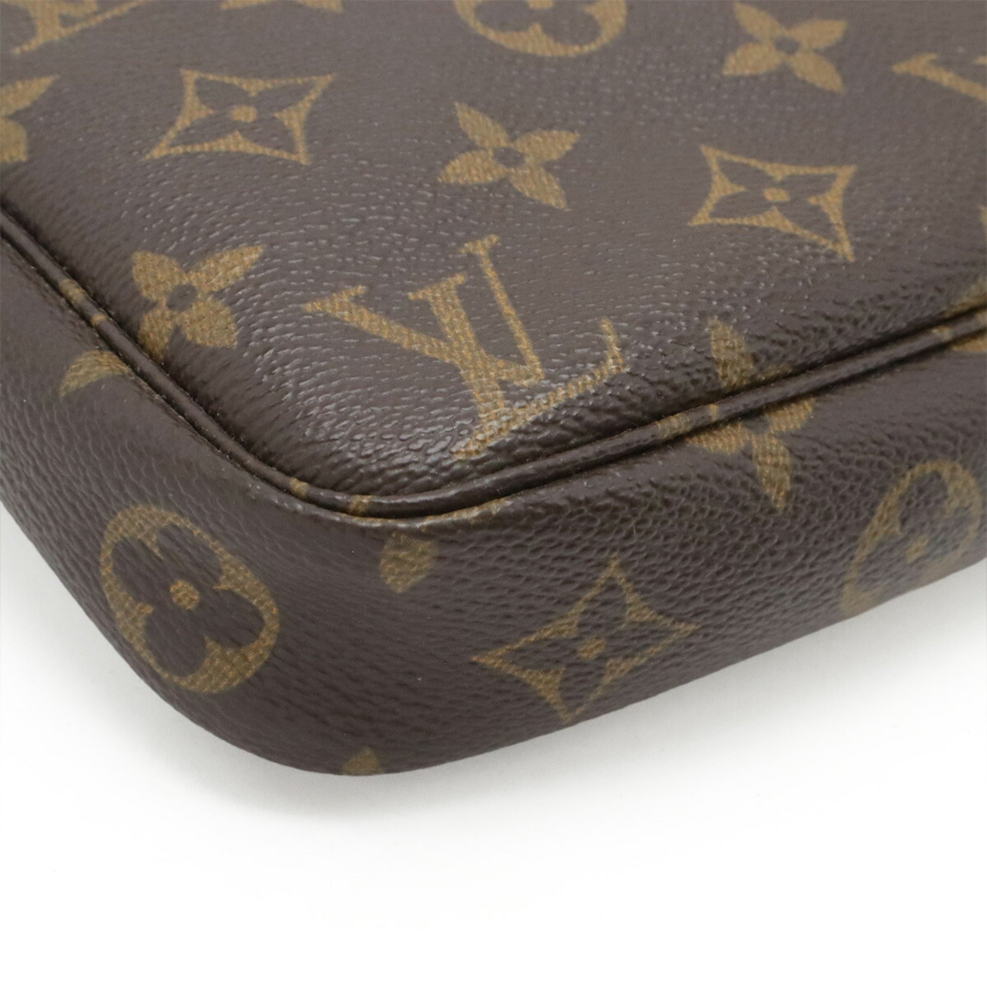 Louis Vuitton Brown Monogram Canvas Handbag Pouch (Pre-Owned)