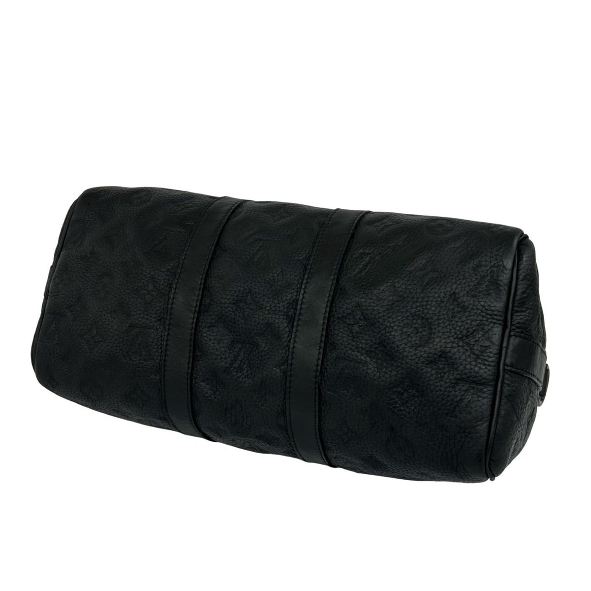 Louis Vuitton Black Leather Handbag Shoulder Bag (Pre-Owned)