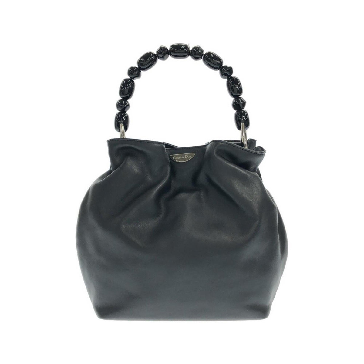 Christian Dior Black Leather Handbag (Pre-Owned)