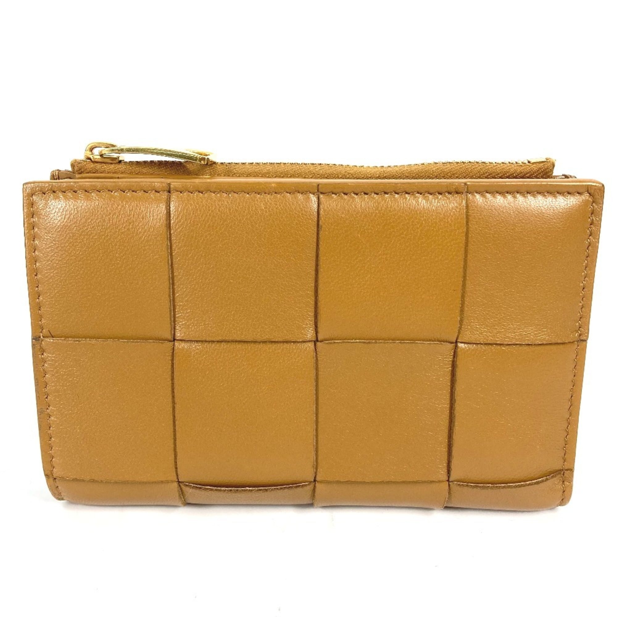 Bottega Veneta Beige Leather Wallet (Bi-Fold) (Pre-Owned)