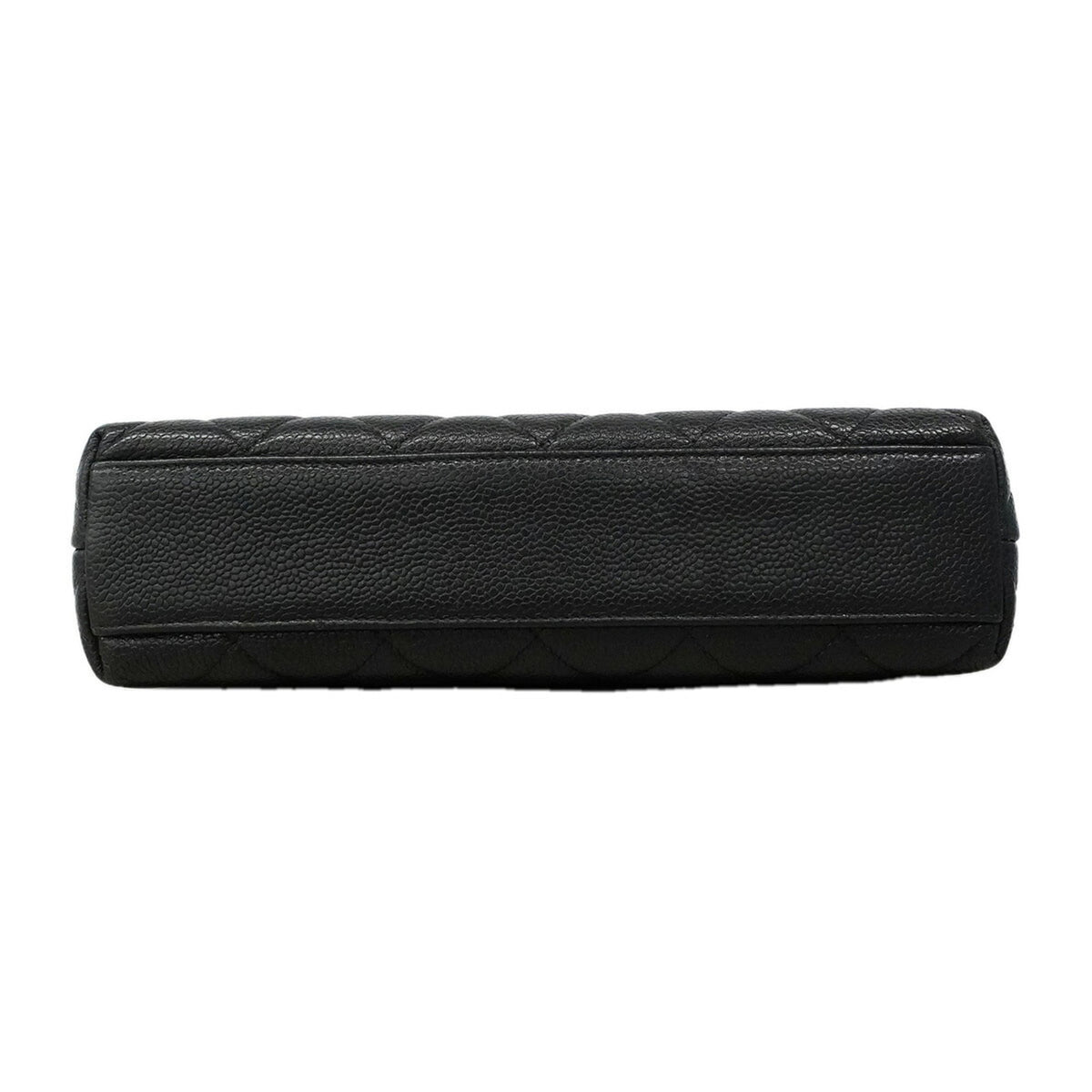Chanel Black Grained Calfskin Handbag (Pre-Owned)