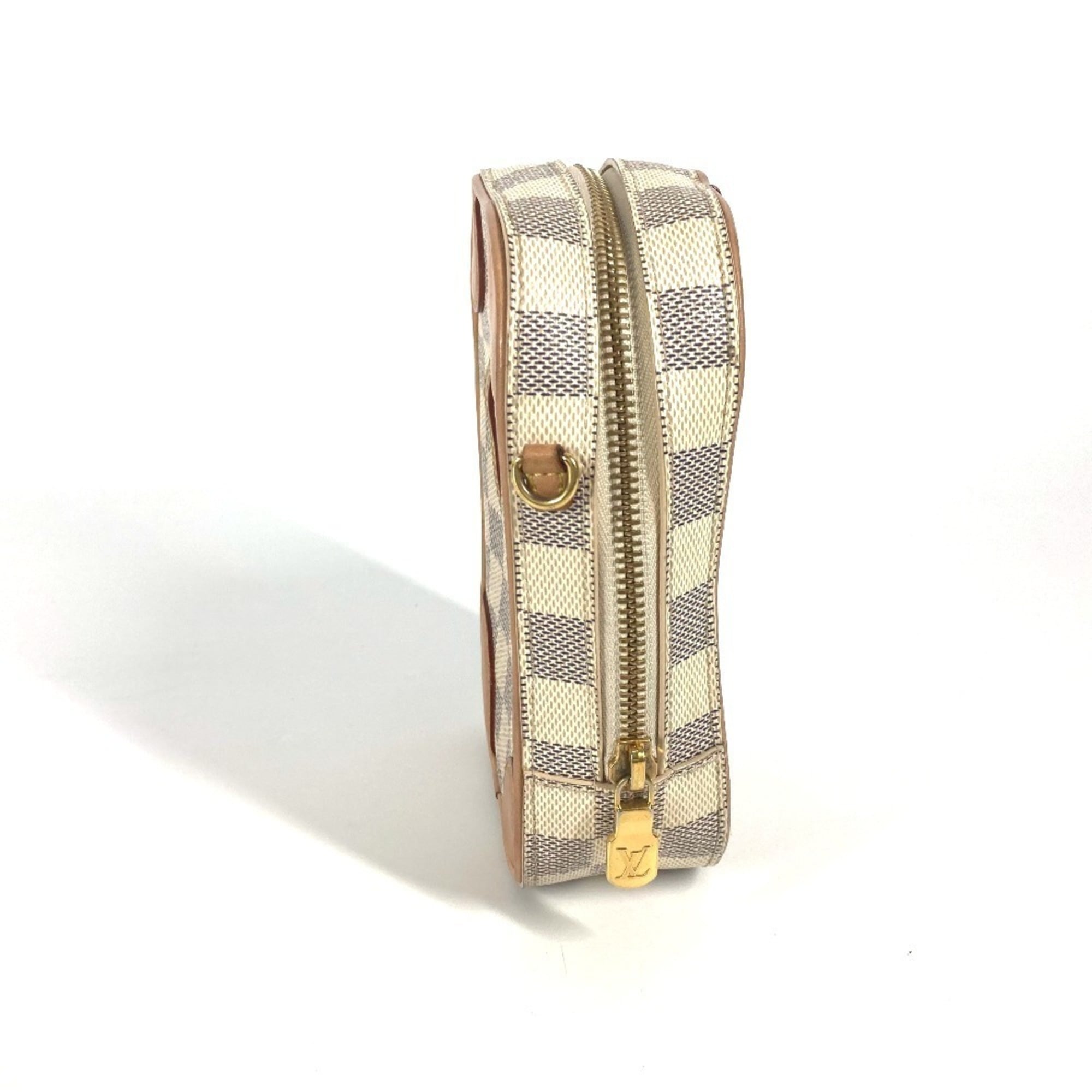 Louis Vuitton Damier Azur White Damier Azur Pochette Shoulder Bag (Pre-Owned)