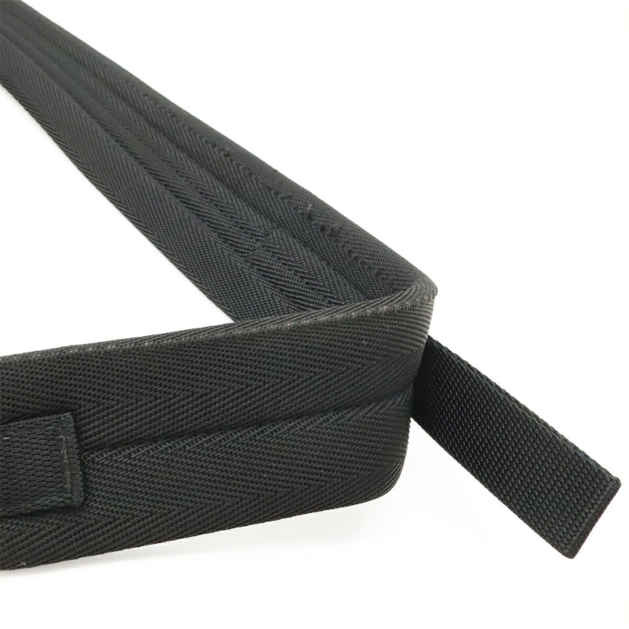 Prada Black Multi-Color Nero Yellow Nylon Leather Shoulder Bag Sling Bag (Pre-Owned)