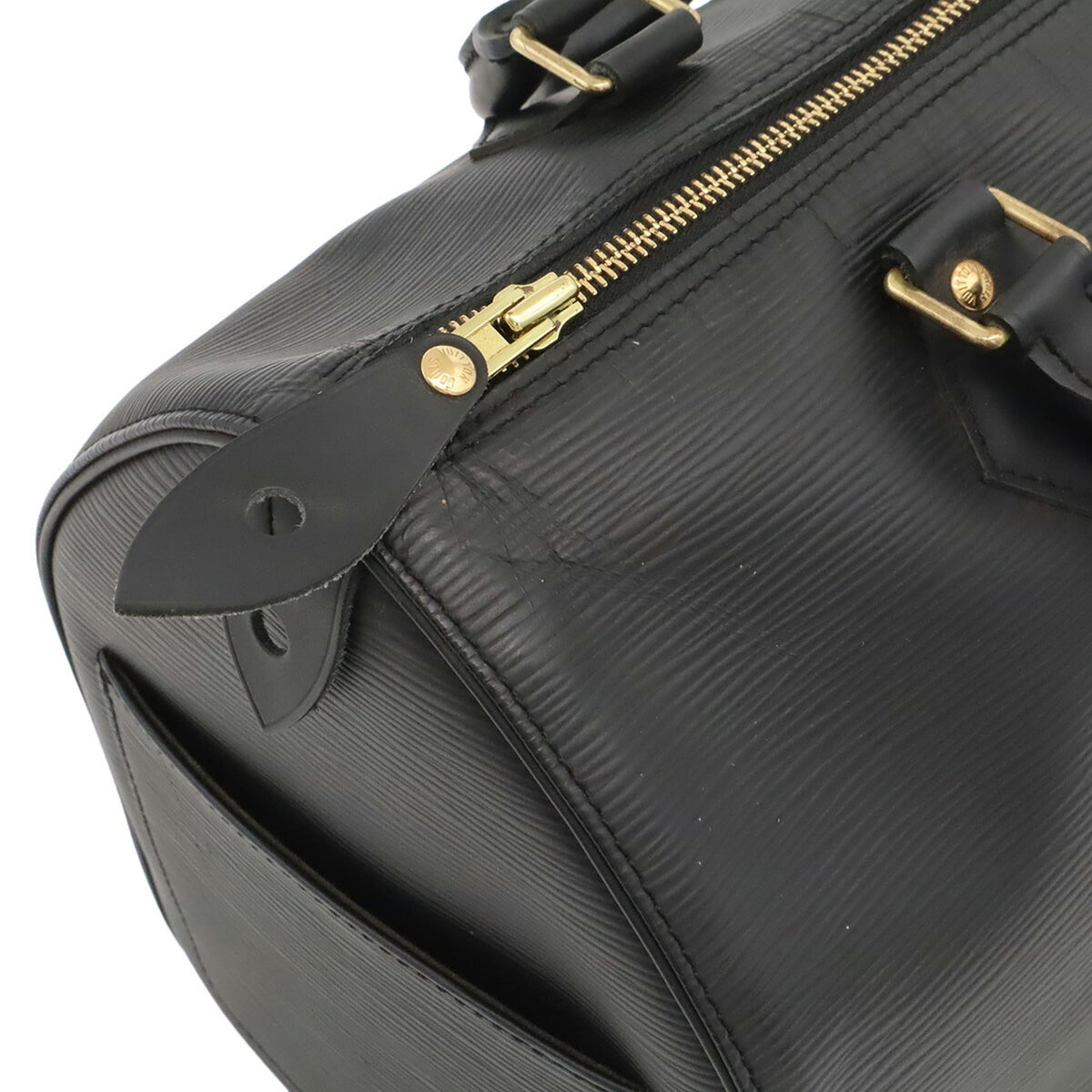 Louis Vuitton Epi Black Noir Epi Leather Boston Bag Handbag (Pre-Owned)