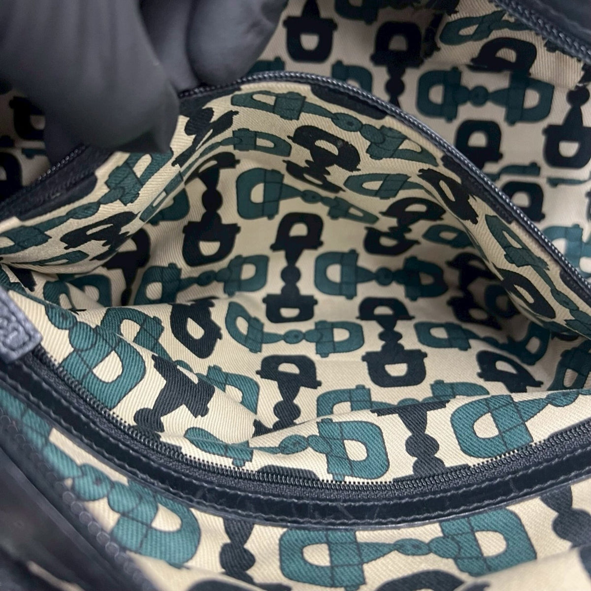 Gucci Black Leather Boston Bag Handbag Tote Bag (Pre-Owned)