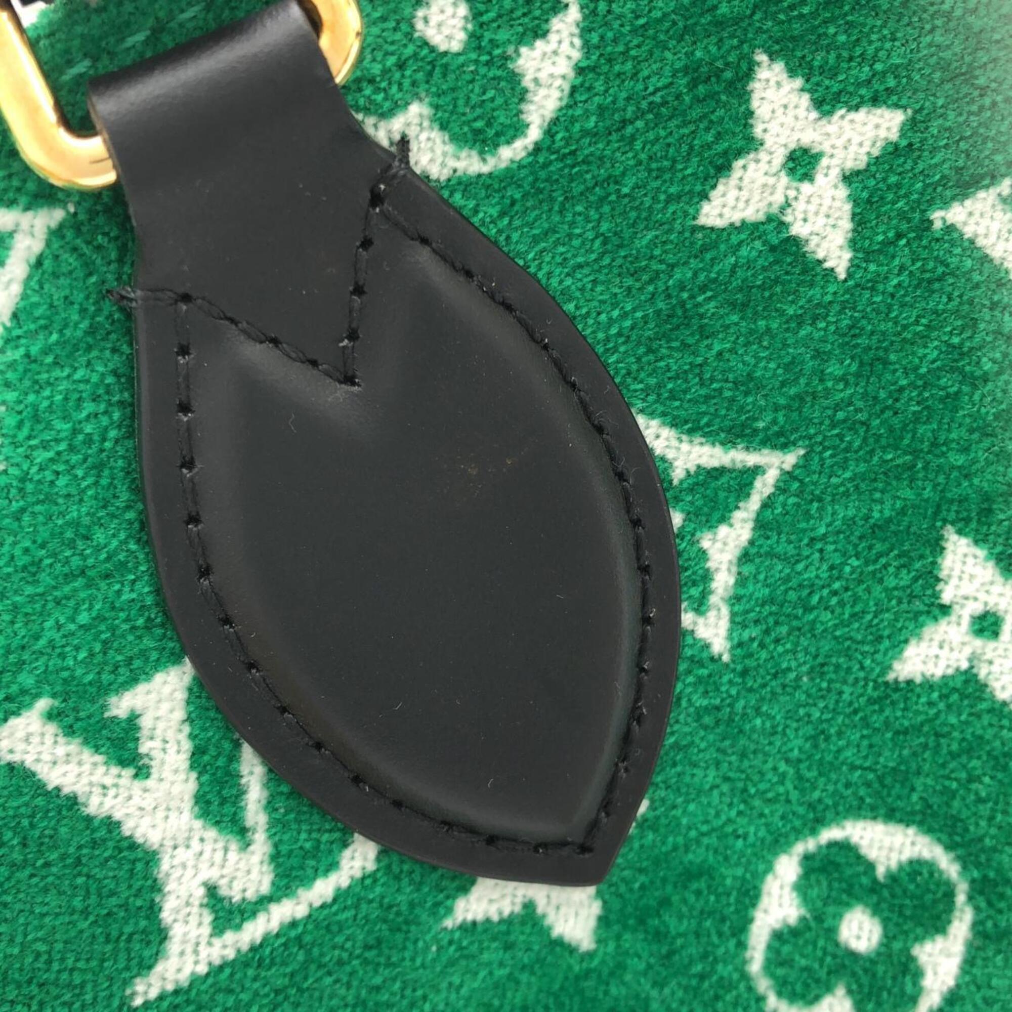 Louis Vuitton Green Jacquard Handbag (Pre-Owned)