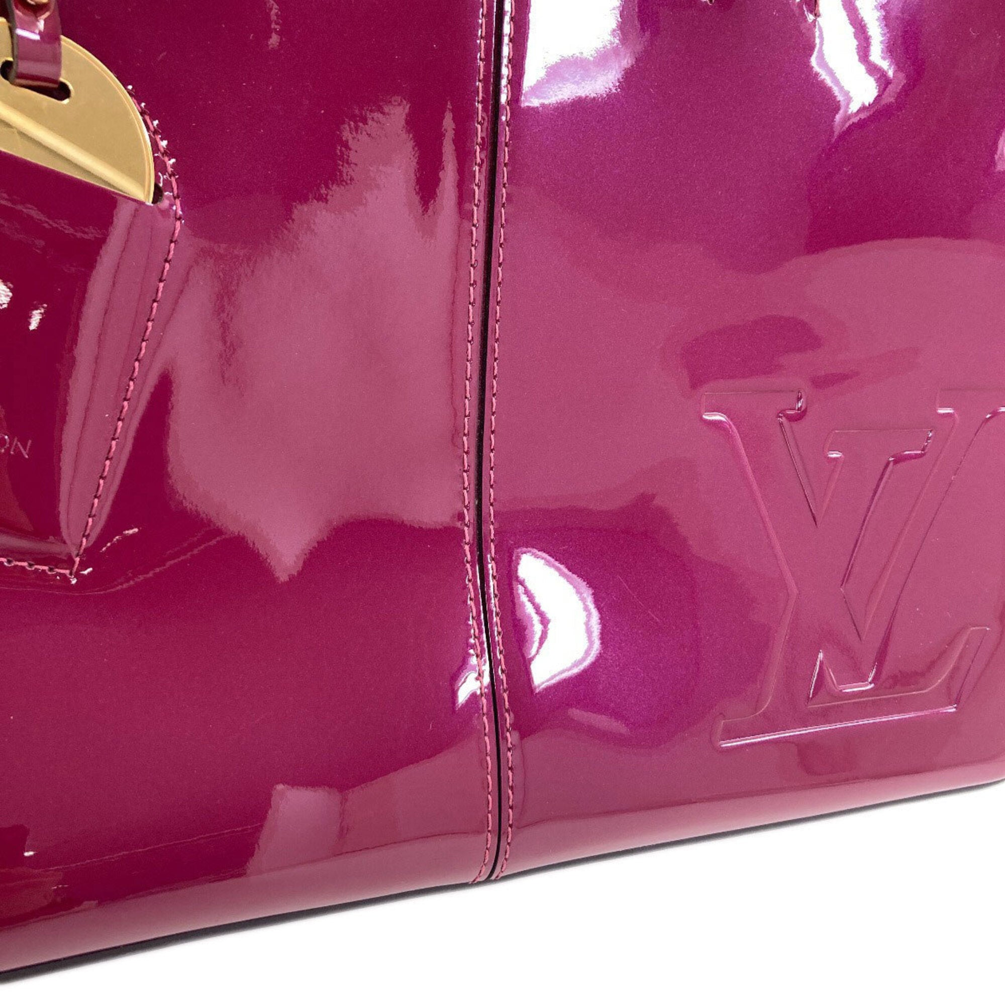 Louis Vuitton Magenta Vernis Handbag (Pre-Owned)