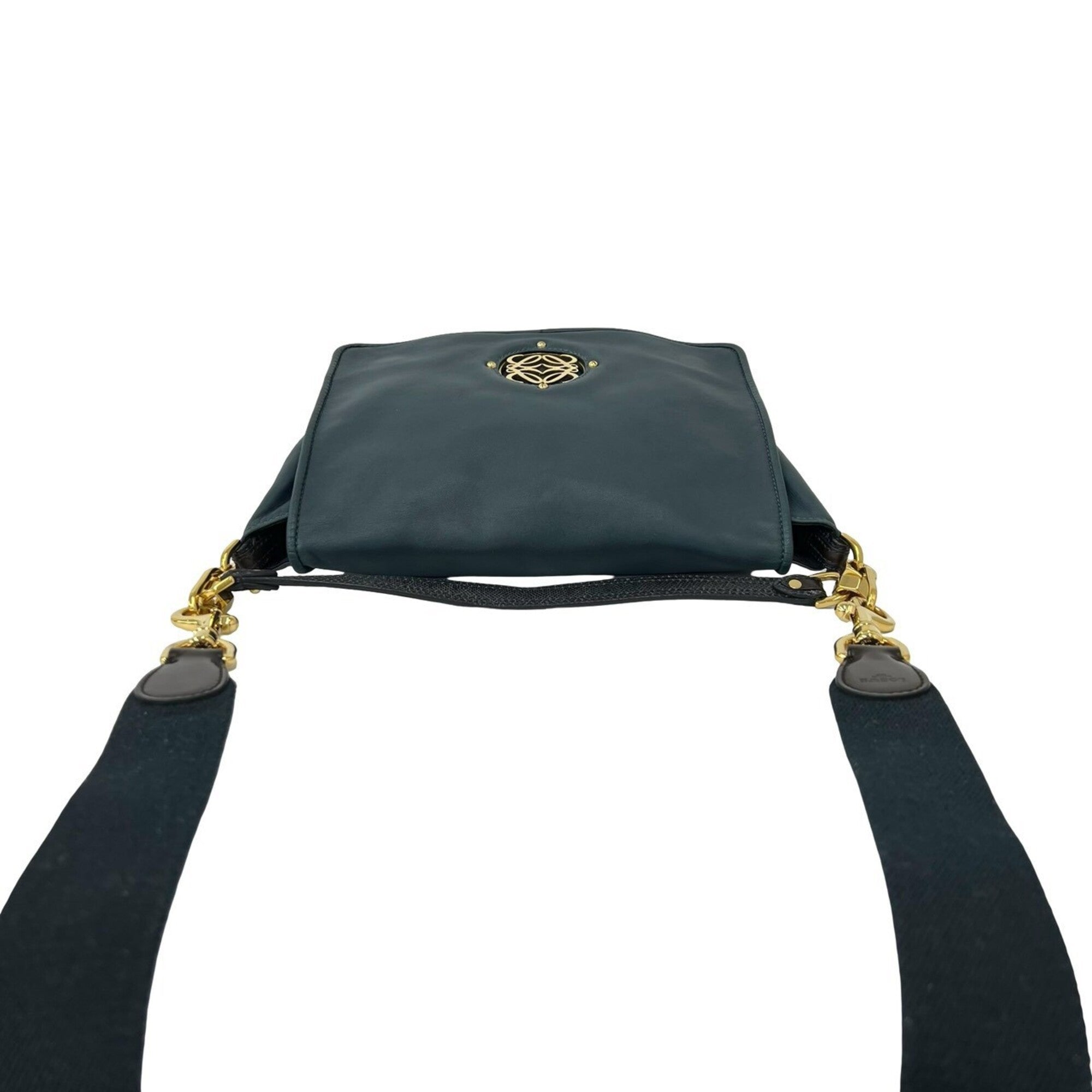 Loewe Blue Leather Shoulder Bag (Pre-Owned)