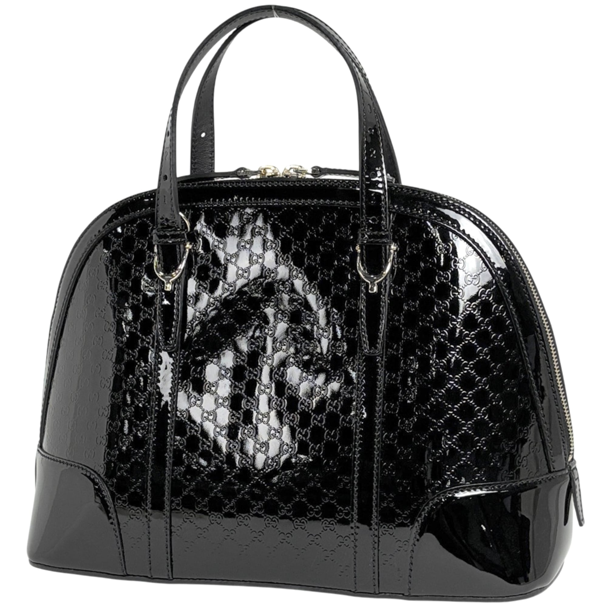 Gucci Black Patent Leather Handbag (Pre-Owned)