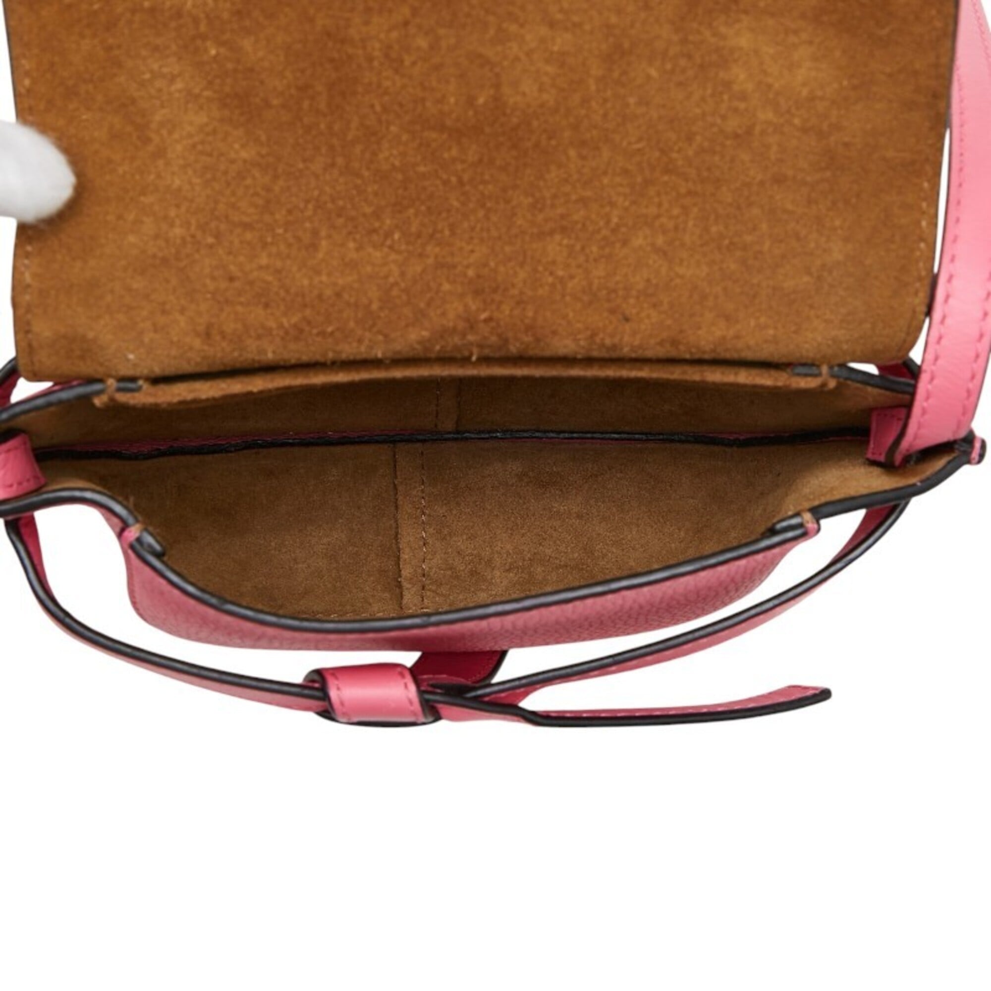 Loewe Pink Leather Shoulder Bag (Pre-Owned)