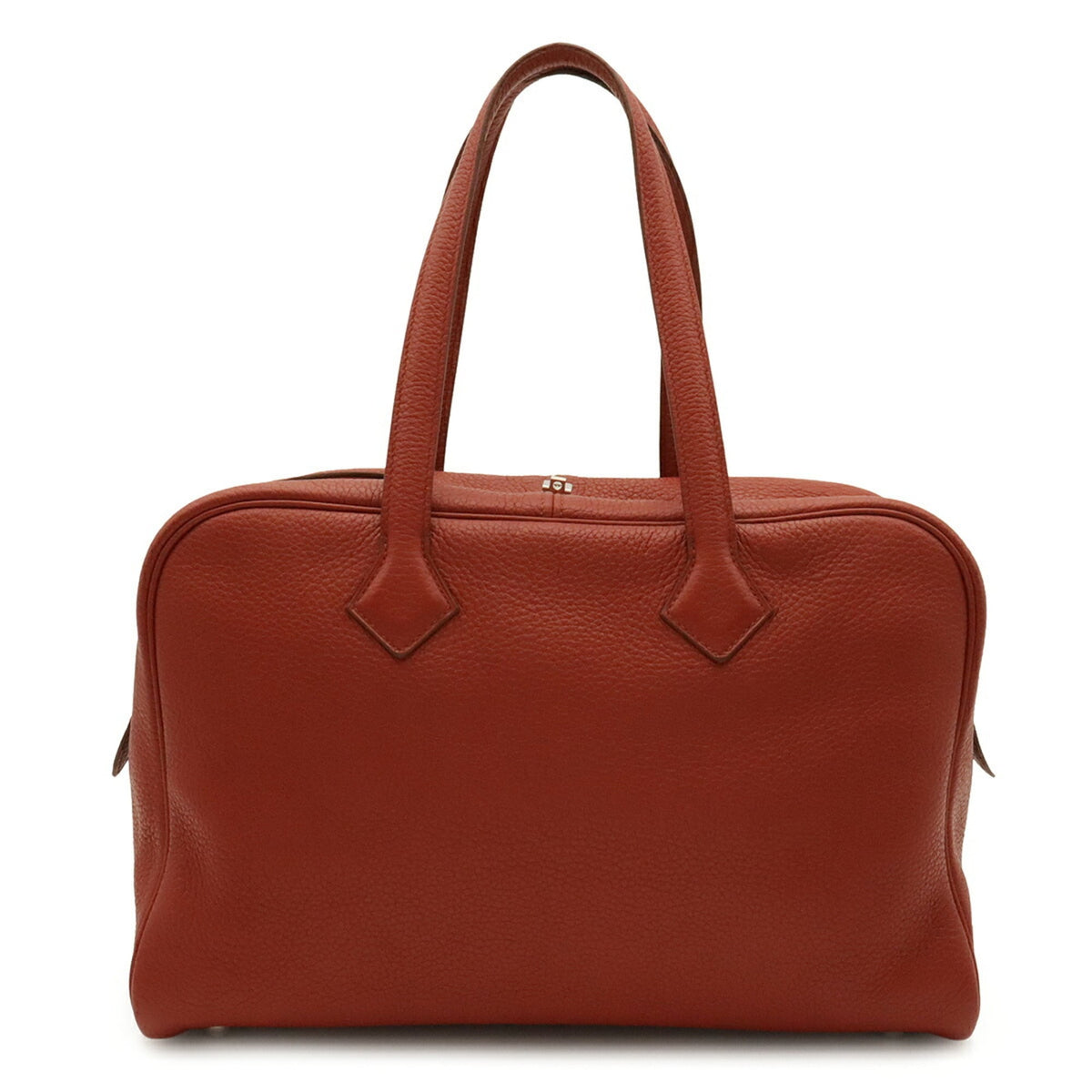 Hermes Red Color Taurillon Clemence Leather Handbag Shoulder Bag (Pre-Owned)