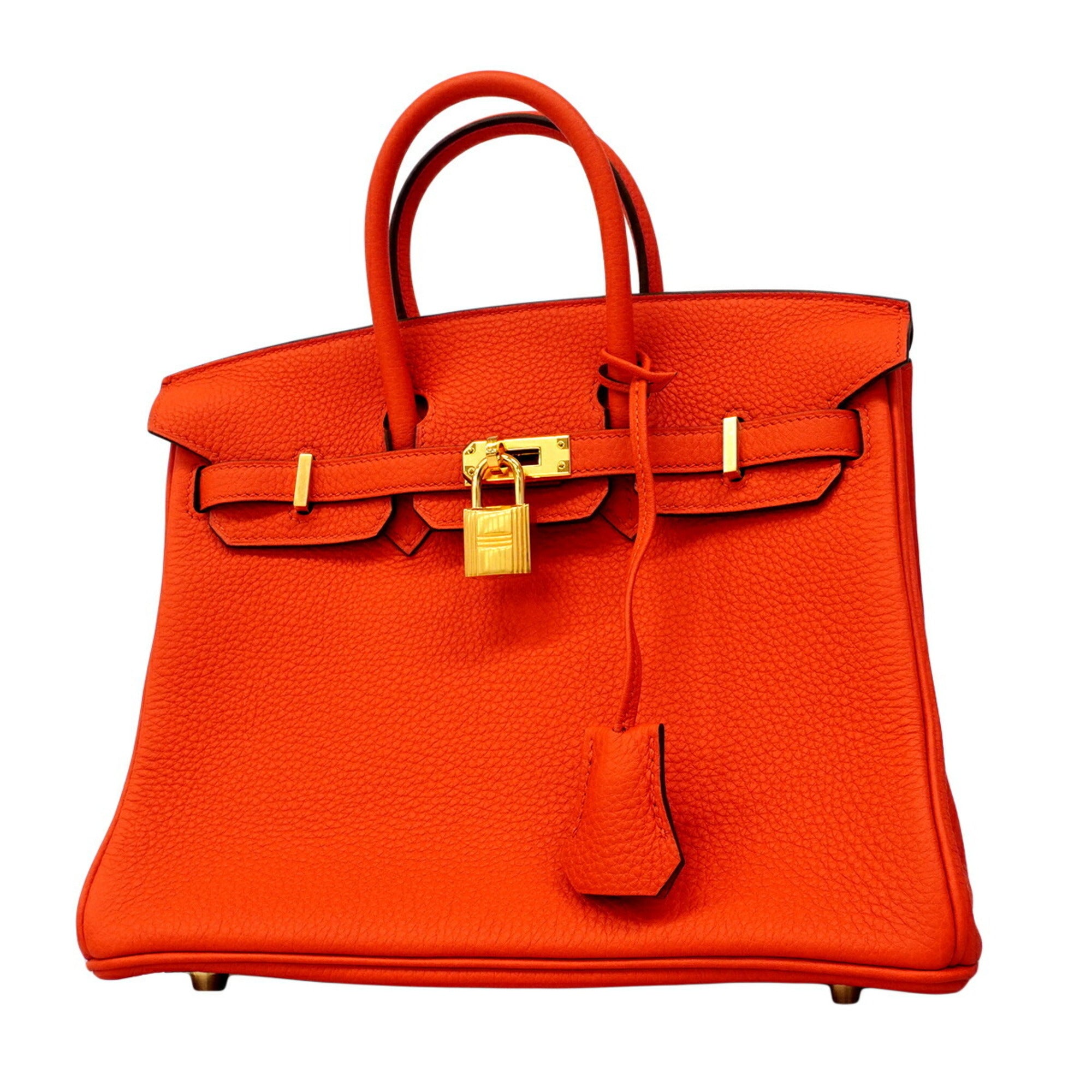 Hermes Red Color Togo Leather Handbag (Pre-Owned)