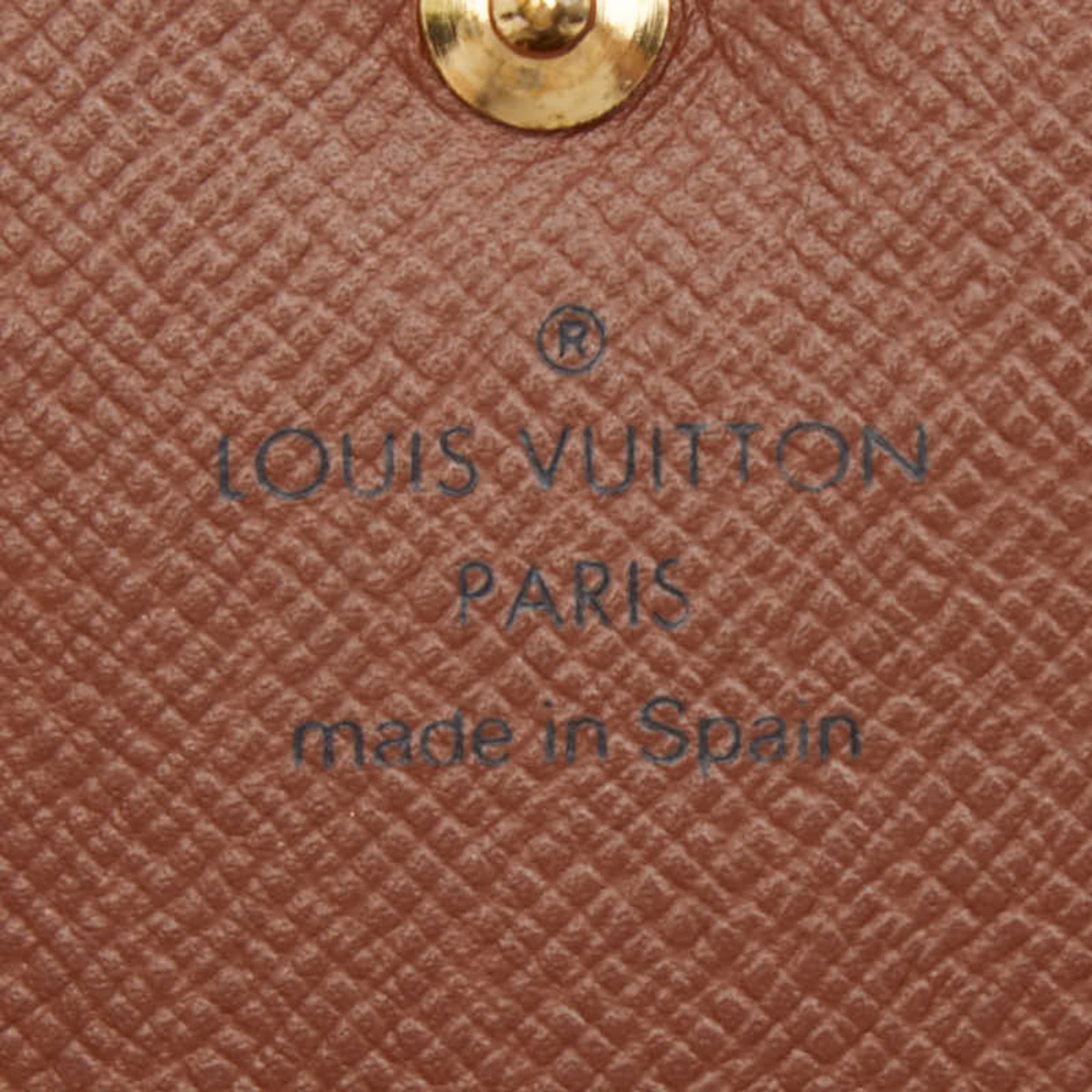 Louis Vuitton Brown Pvc Leather Long Wallet (Bi-Fold) (Pre-Owned)
