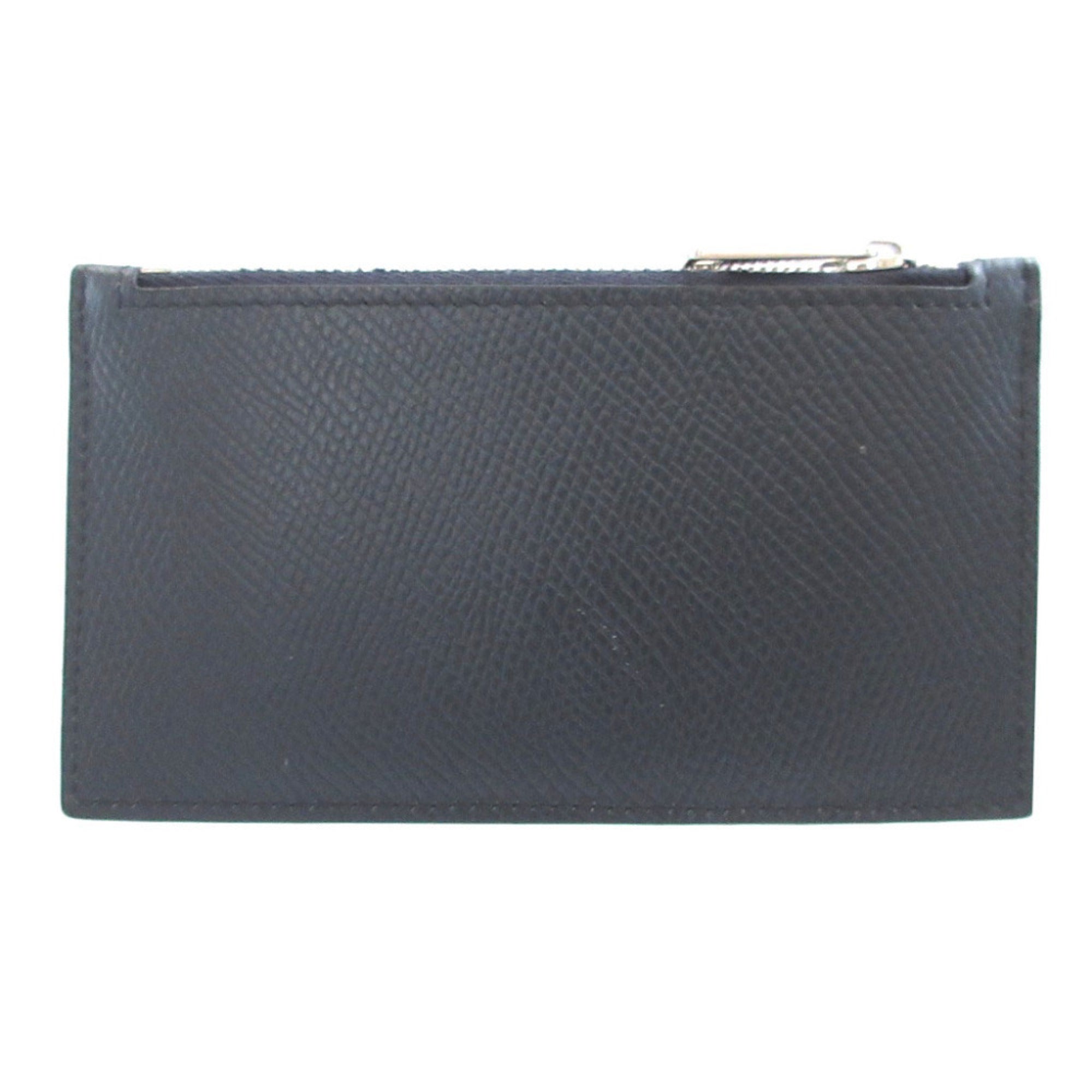Celine Navy Leather Card Wallet (Pre-Owned)