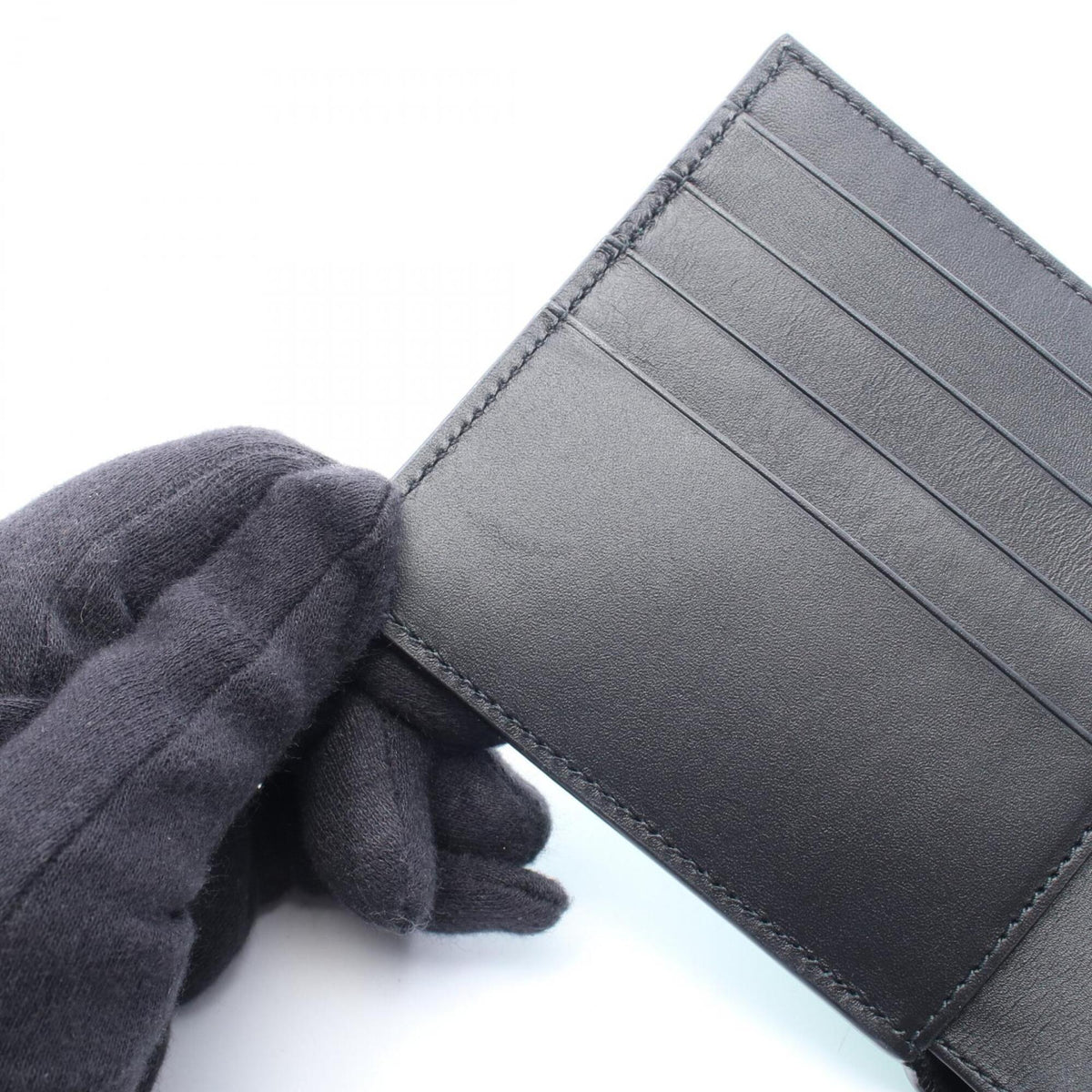 Loewe Green Leather Wallet (Bi-Fold) (Pre-Owned)
