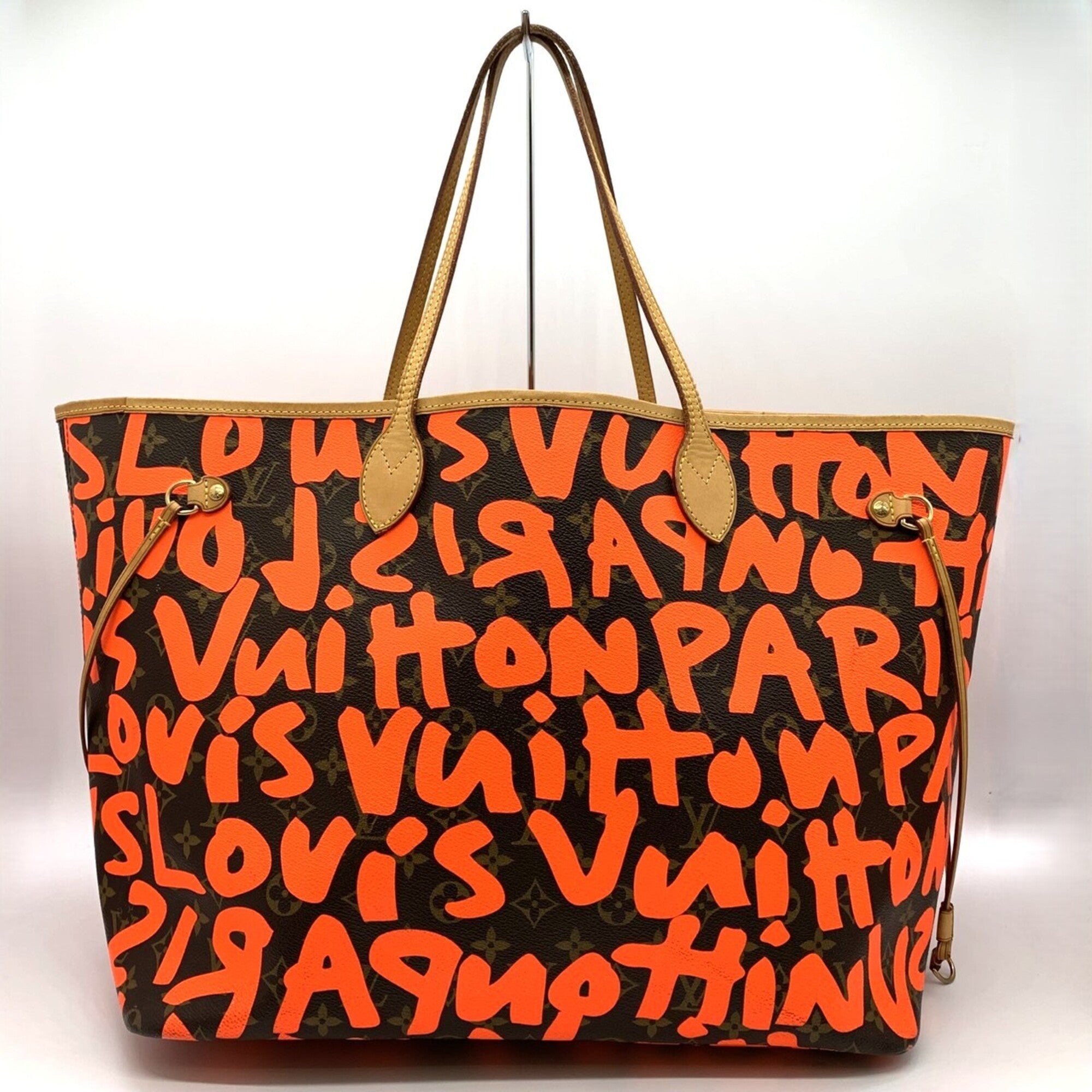 Louis Vuitton Monogram Orange Monogram Graffiti Shoulder Bag Tote Bag (Pre-Owned)