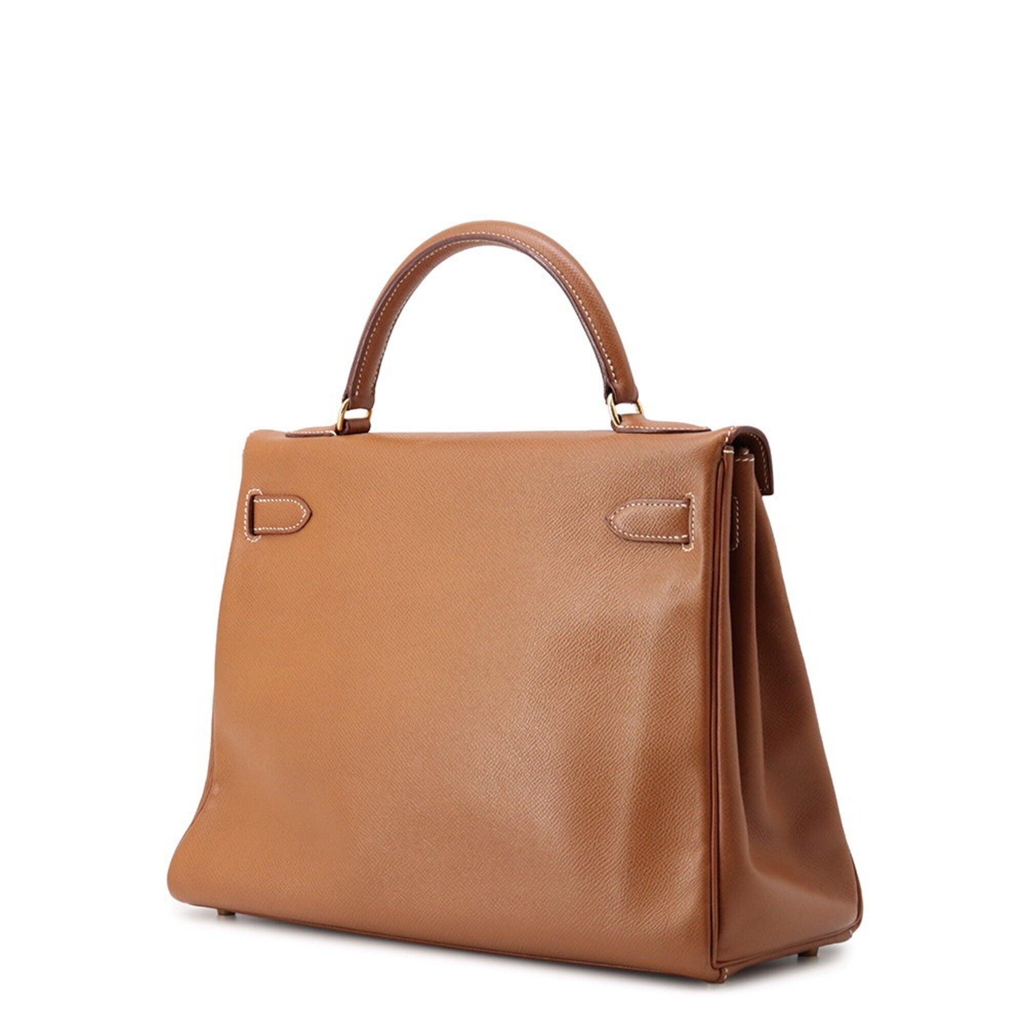 Hermes Gold Courchevel Leather Handbag (Pre-Owned)