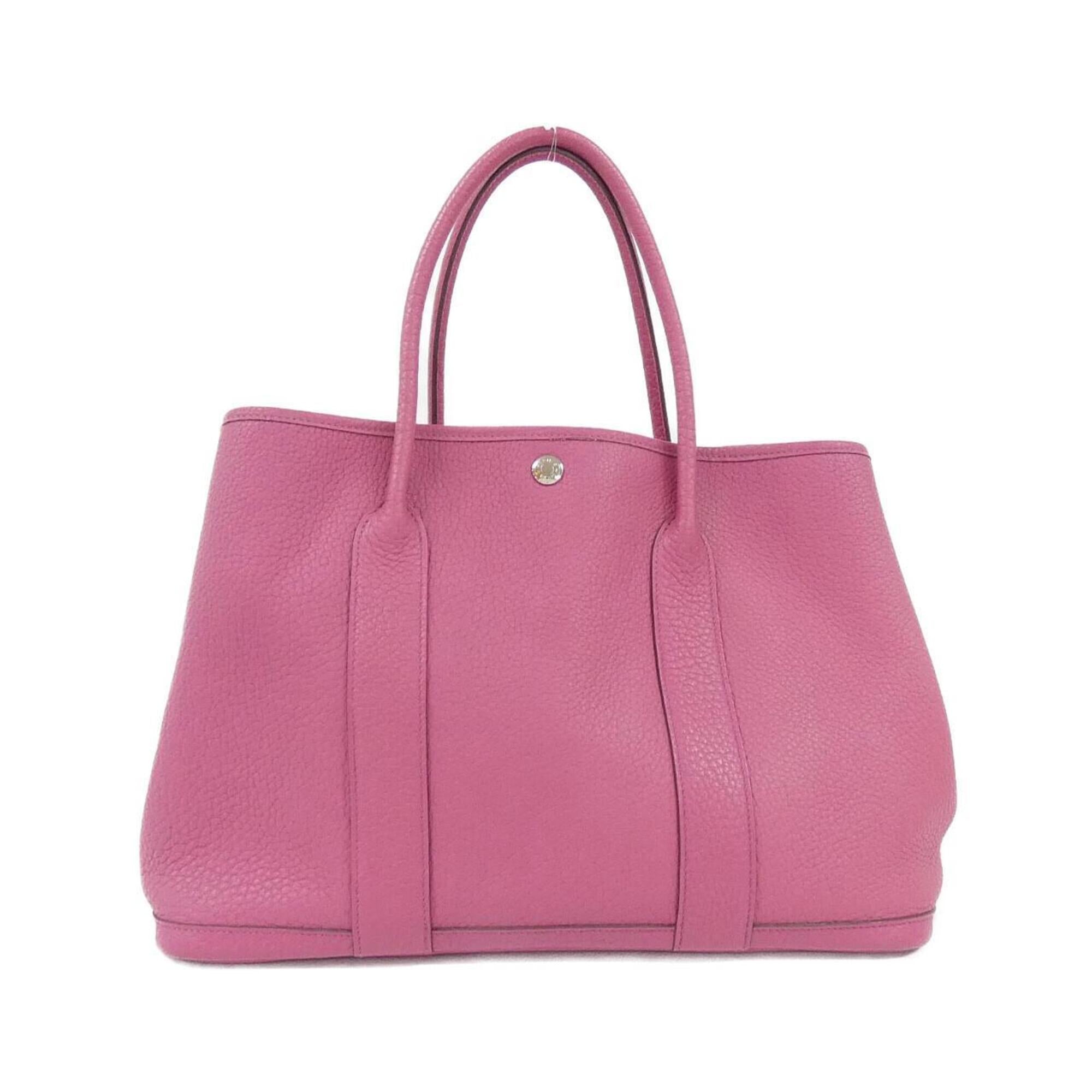 Hermes Garden Tosca Fjord Leather Handbag (Pre-Owned)