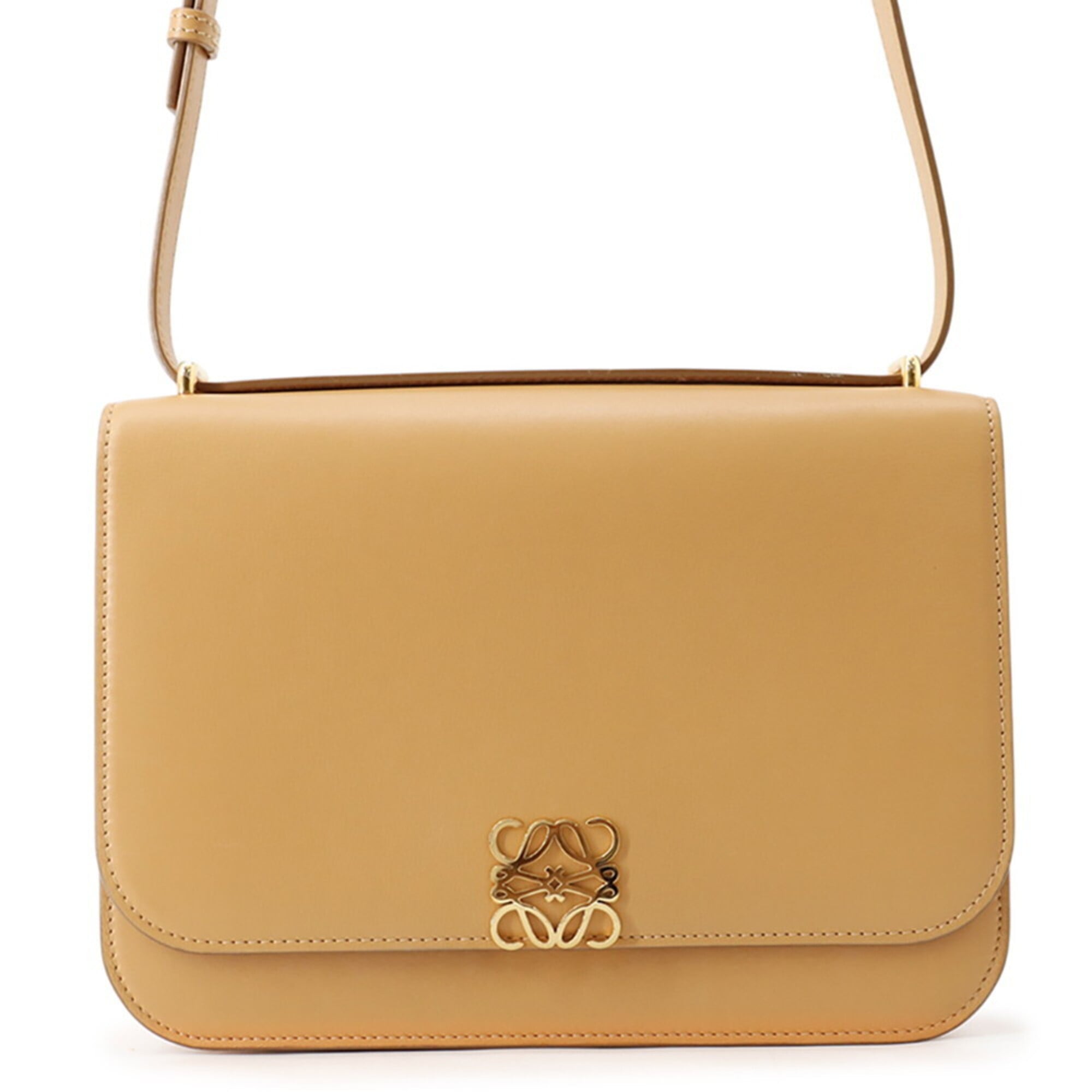 Loewe Brown Leather Handbag Shoulder Bag (Pre-Owned)