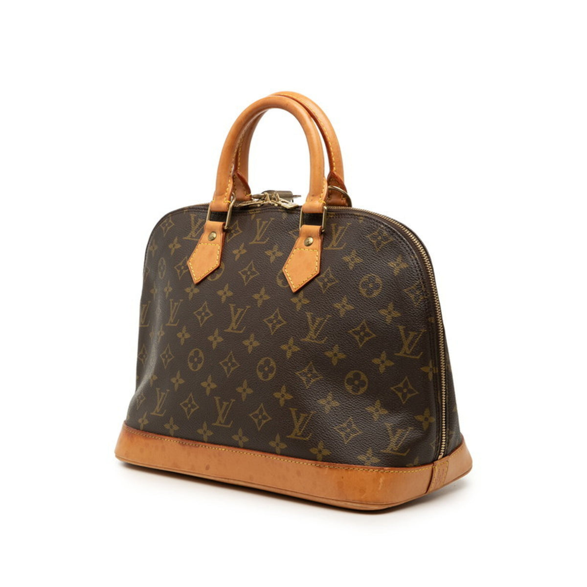 Louis Vuitton Brown Pvc Leather Handbag (Pre-Owned)