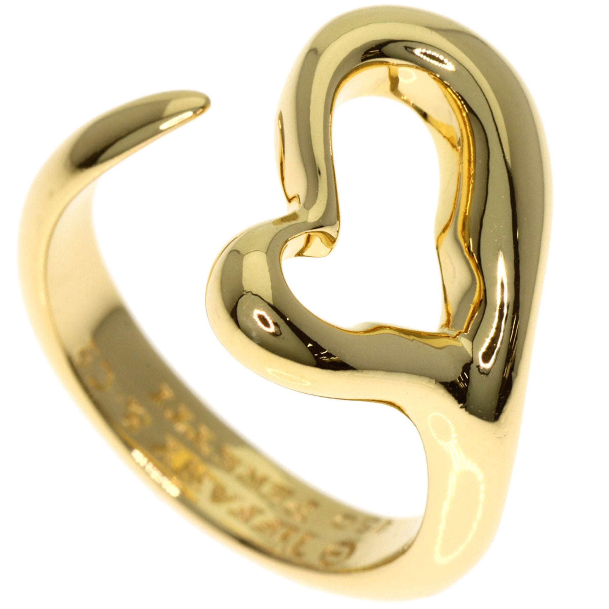 Tiffany Open Heart Yellow Gold (18K) Band Ring (Pre-Owned)