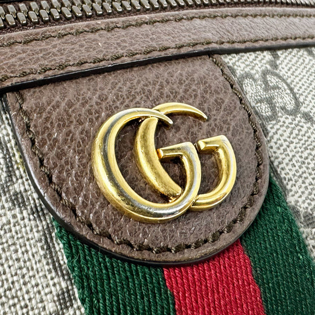 Gucci Brown Gg Supreme Leather Fanny Pack (Pre-Owned)