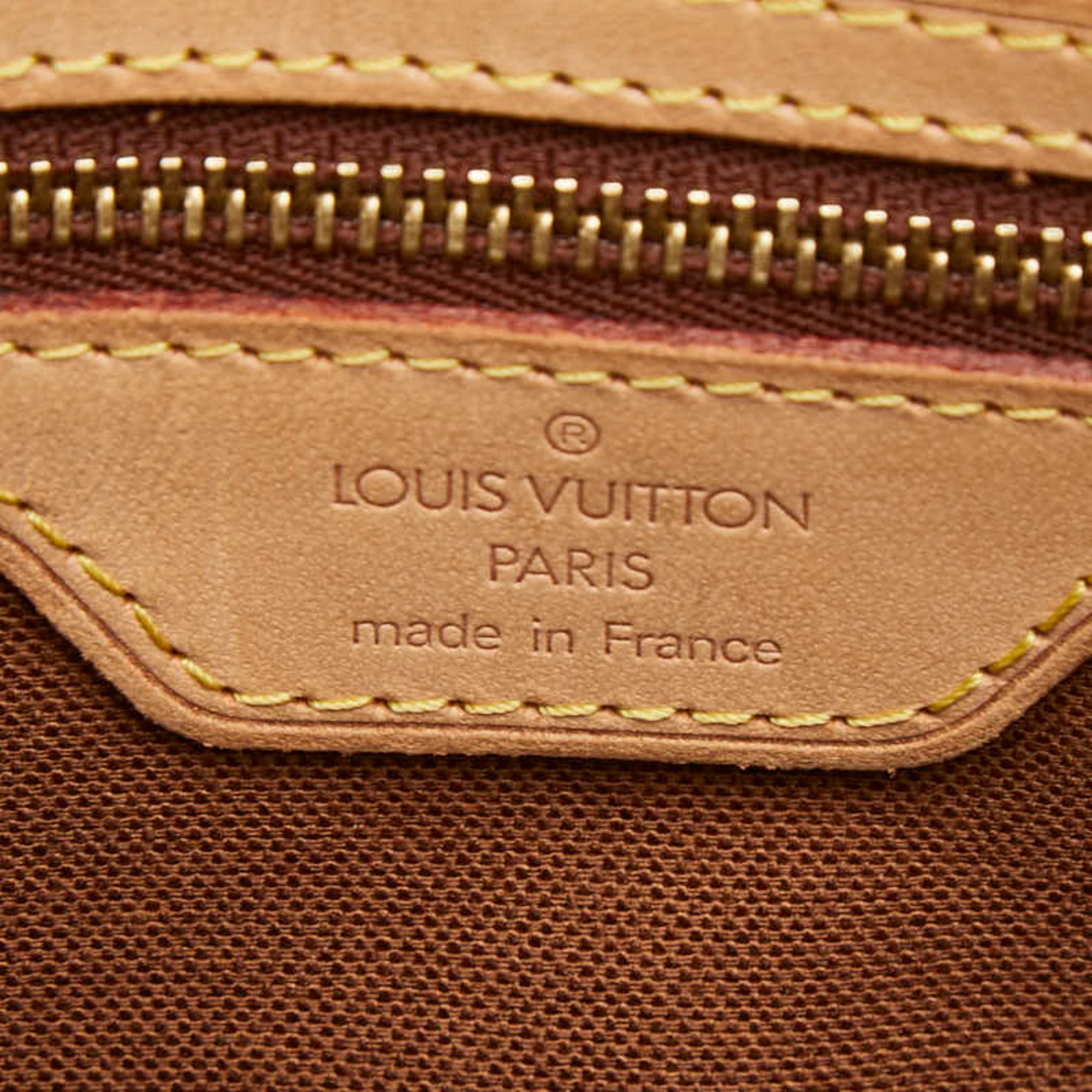 Louis Vuitton Brown Pvc Leather Tote Bag (Pre-Owned)