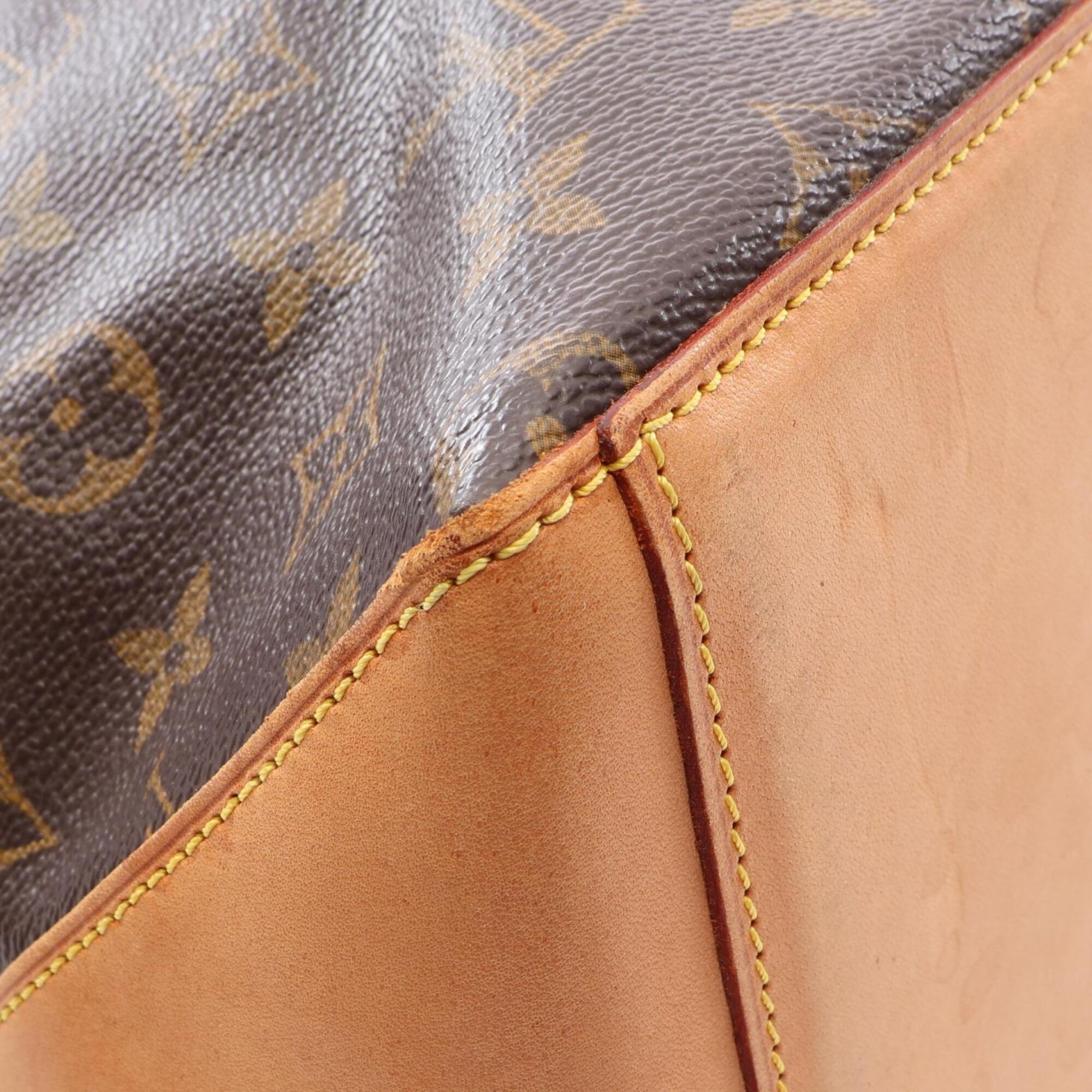 Louis Vuitton Brown Coated Canvas Pvc Monogram Leather Handbag Tote Bag (Pre-Owned)