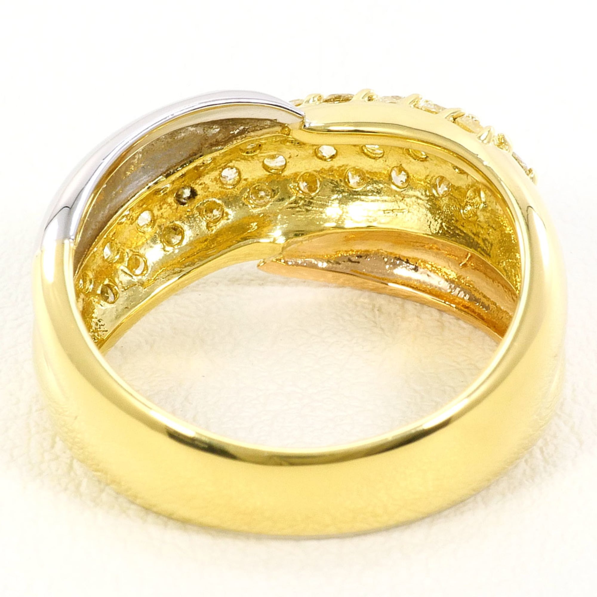 Unbranded Pink Gold Platinum Yellow Gold Yellow Gold (18K) Pink Gold (18K) Platinum 900 Band Ring (Pre-Owned)