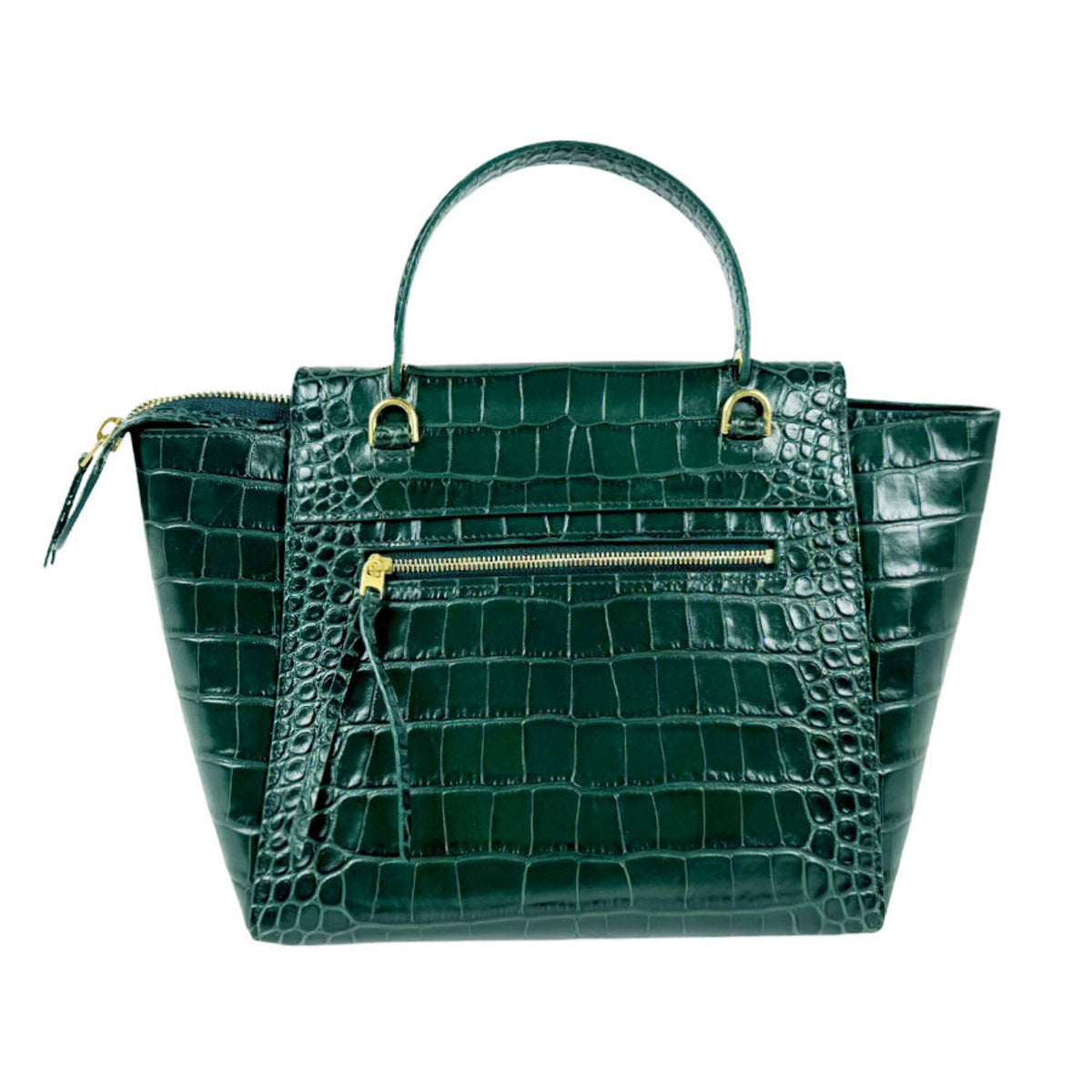 Celine Green Leather Fanny Pack Handbag Shoulder Bag (Pre-Owned)