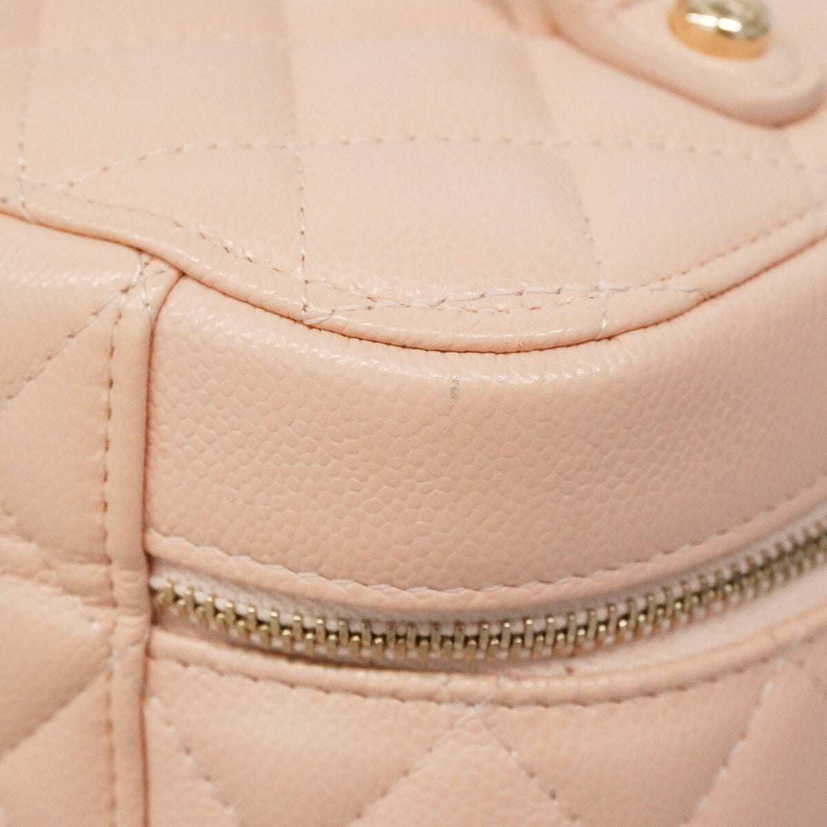 Chanel Pink Grained Calfskin Vanity Bag (Pre-Owned)