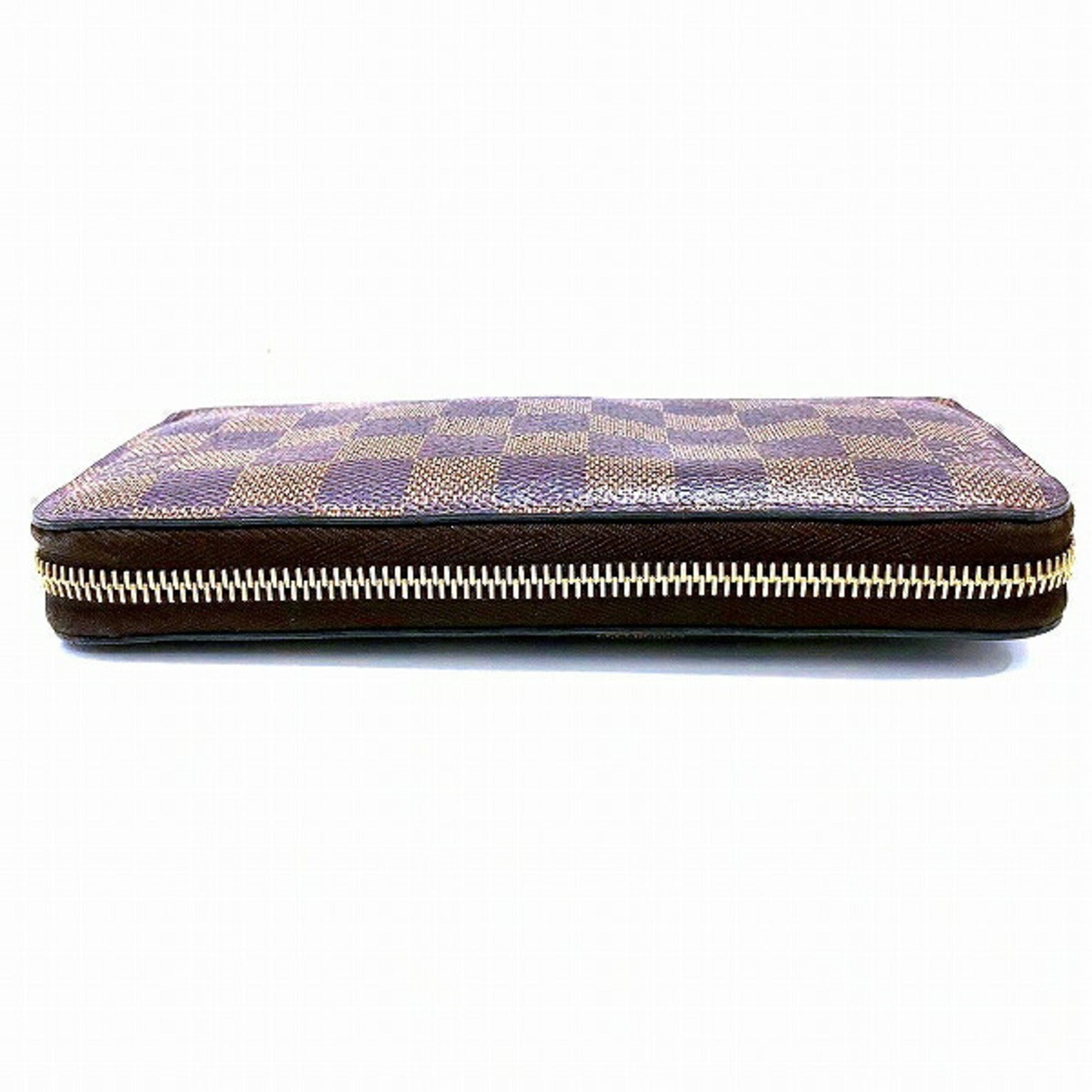 Louis Vuitton Damier Canvas Ebene Damier Canvas Long Wallet (Bi-Fold) (Pre-Owned)