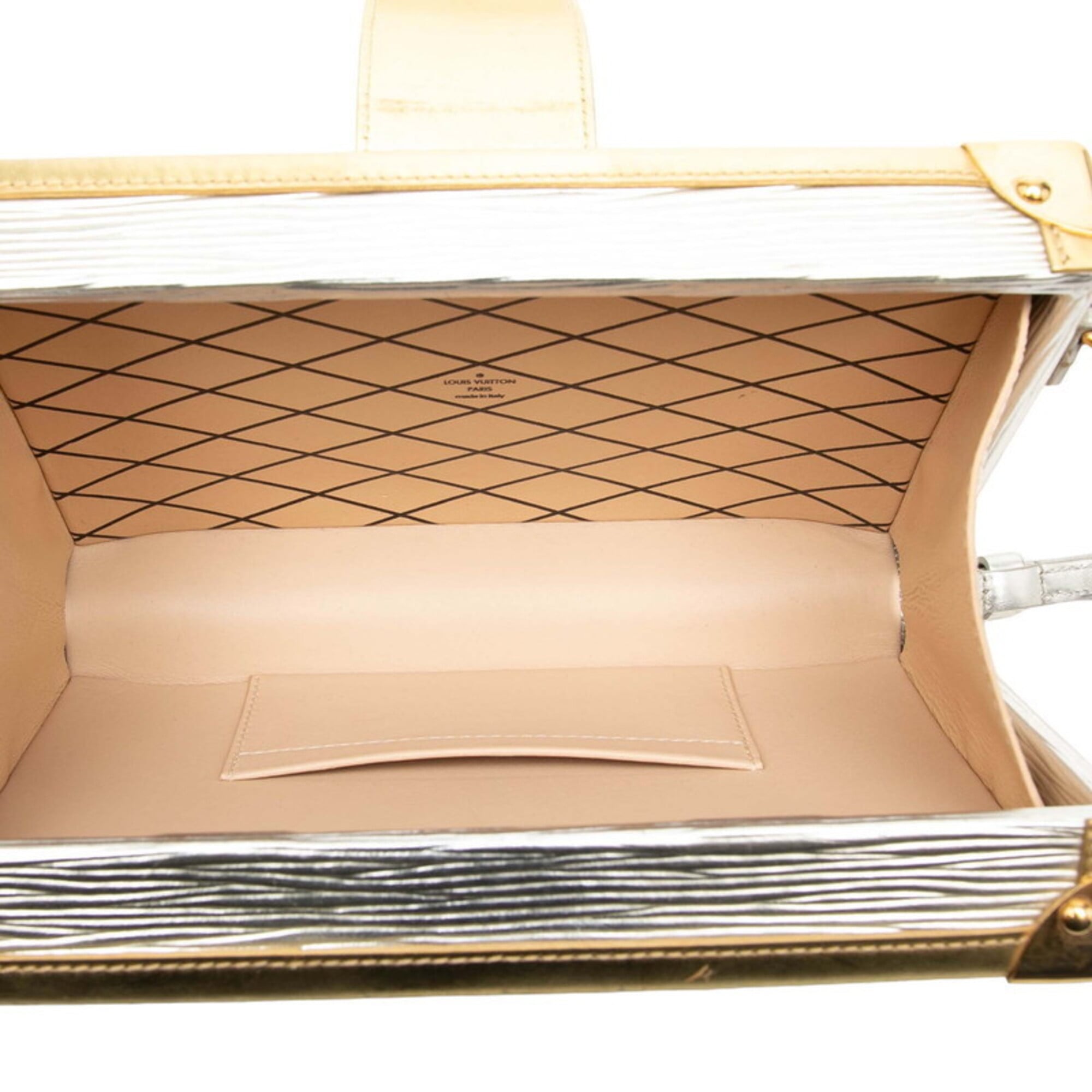 Louis Vuitton Gold Silver Leather Shoulder Bag (Pre-Owned)