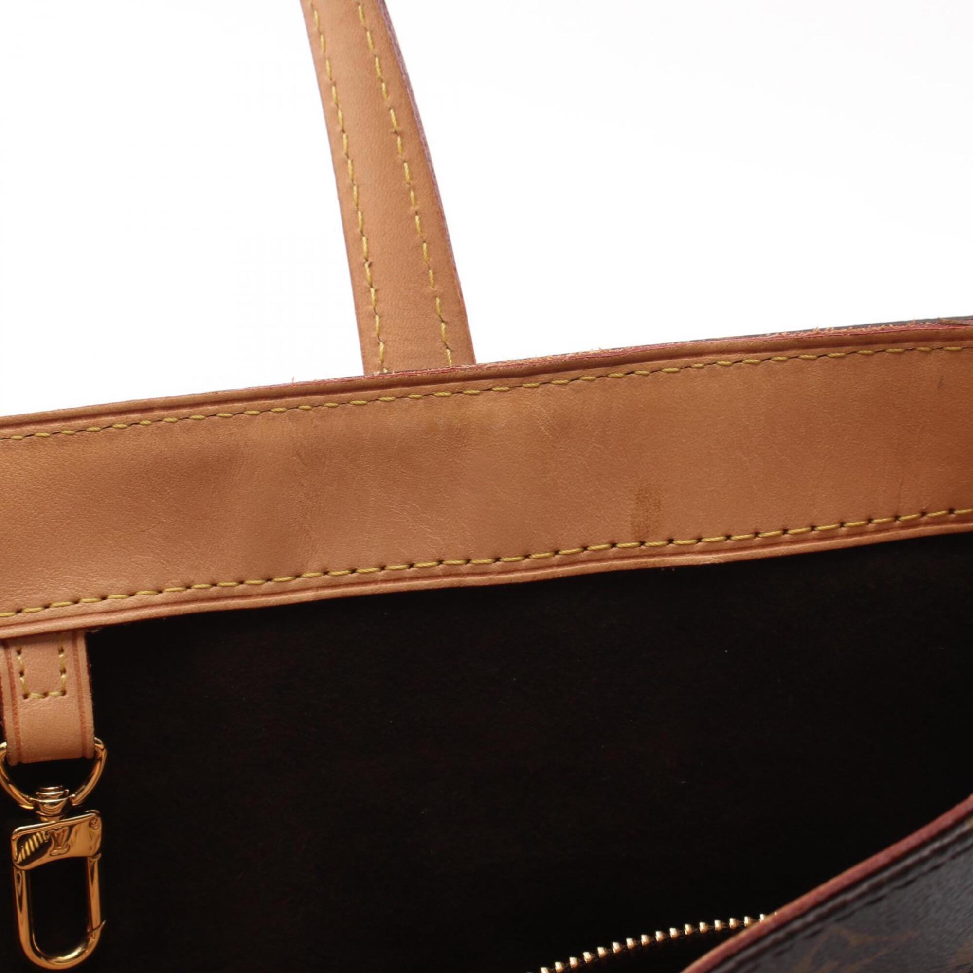 Louis Vuitton Brown Monogram Coated Canvas Leather Handbag (Pre-Owned)