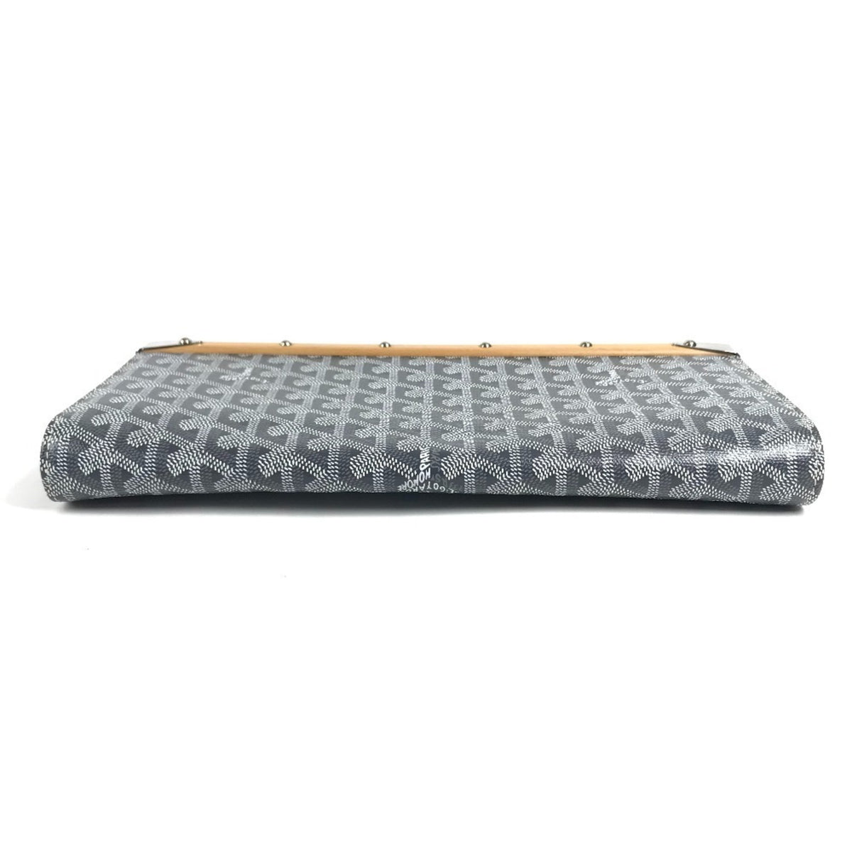 Goyard Gray Pvc Leather Clutch Bag Handbag (Pre-Owned)