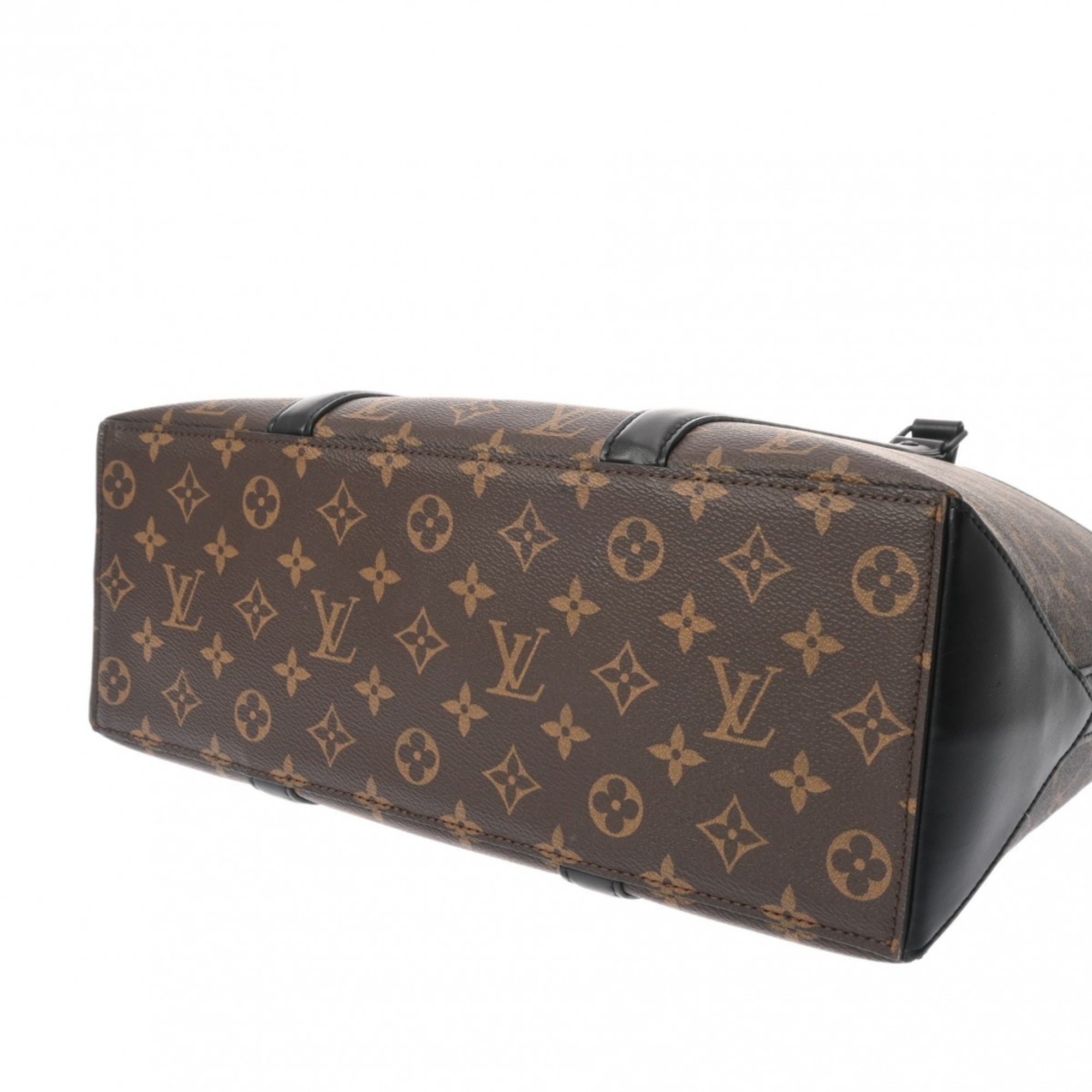 Louis Vuitton Brown Noir Monogram Pouch Tote Bag (Pre-Owned)