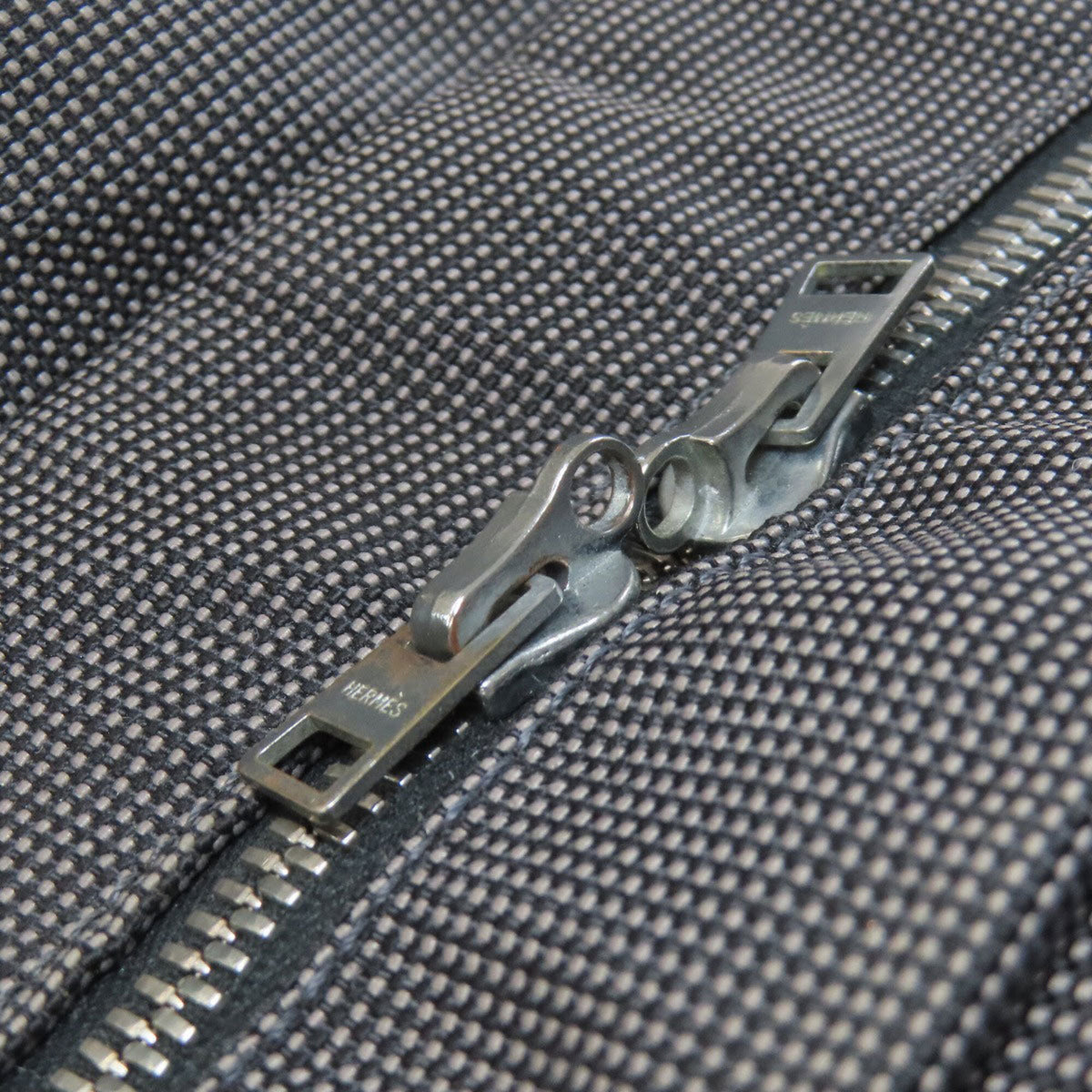 Hermes Gray Canvas Backpack (Pre-Owned)